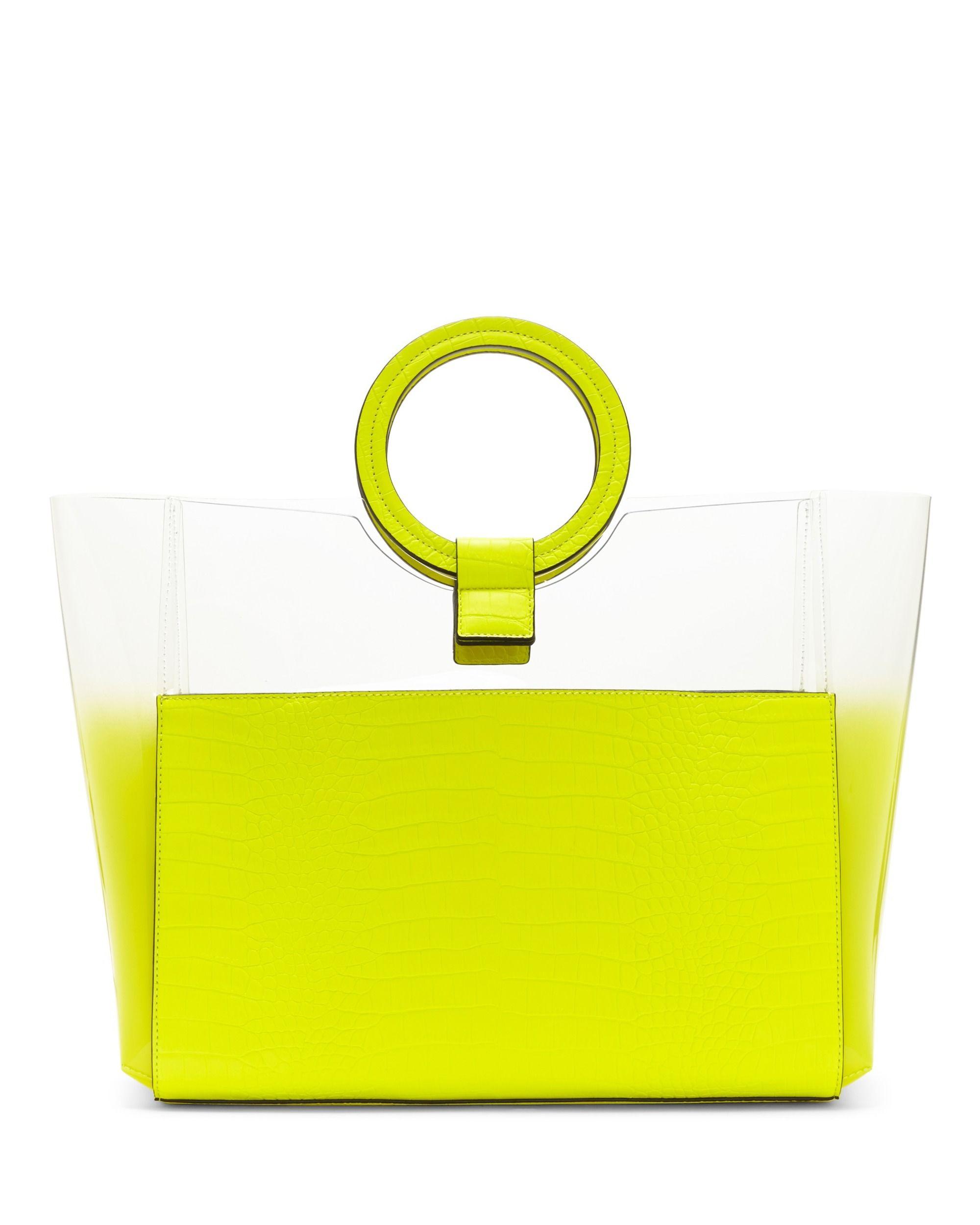 vince camuto clea clear tote