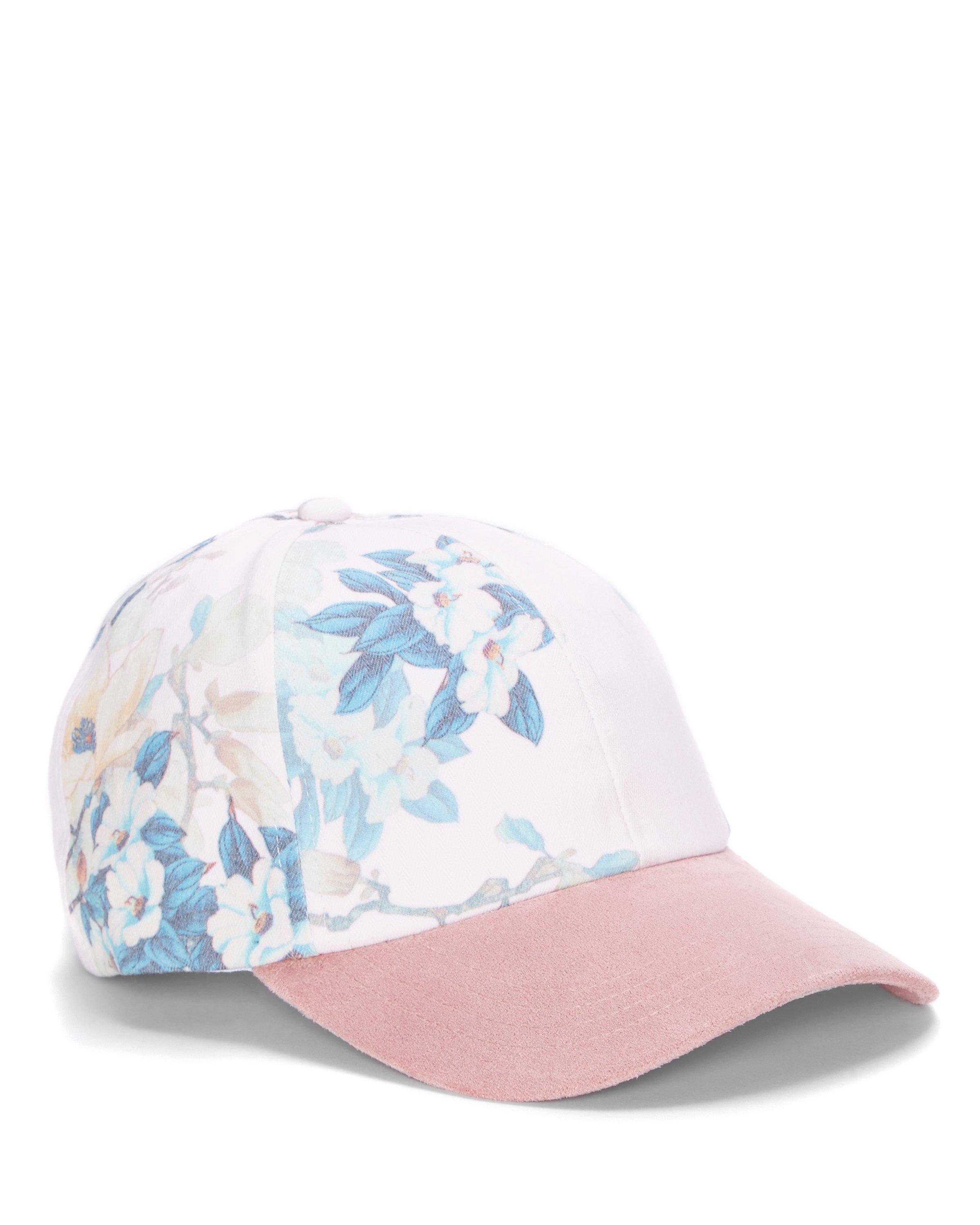 floral print baseball cap