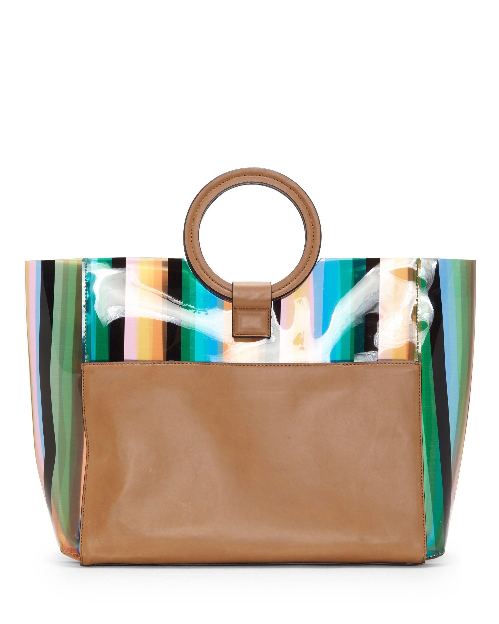 vince camuto clear tote