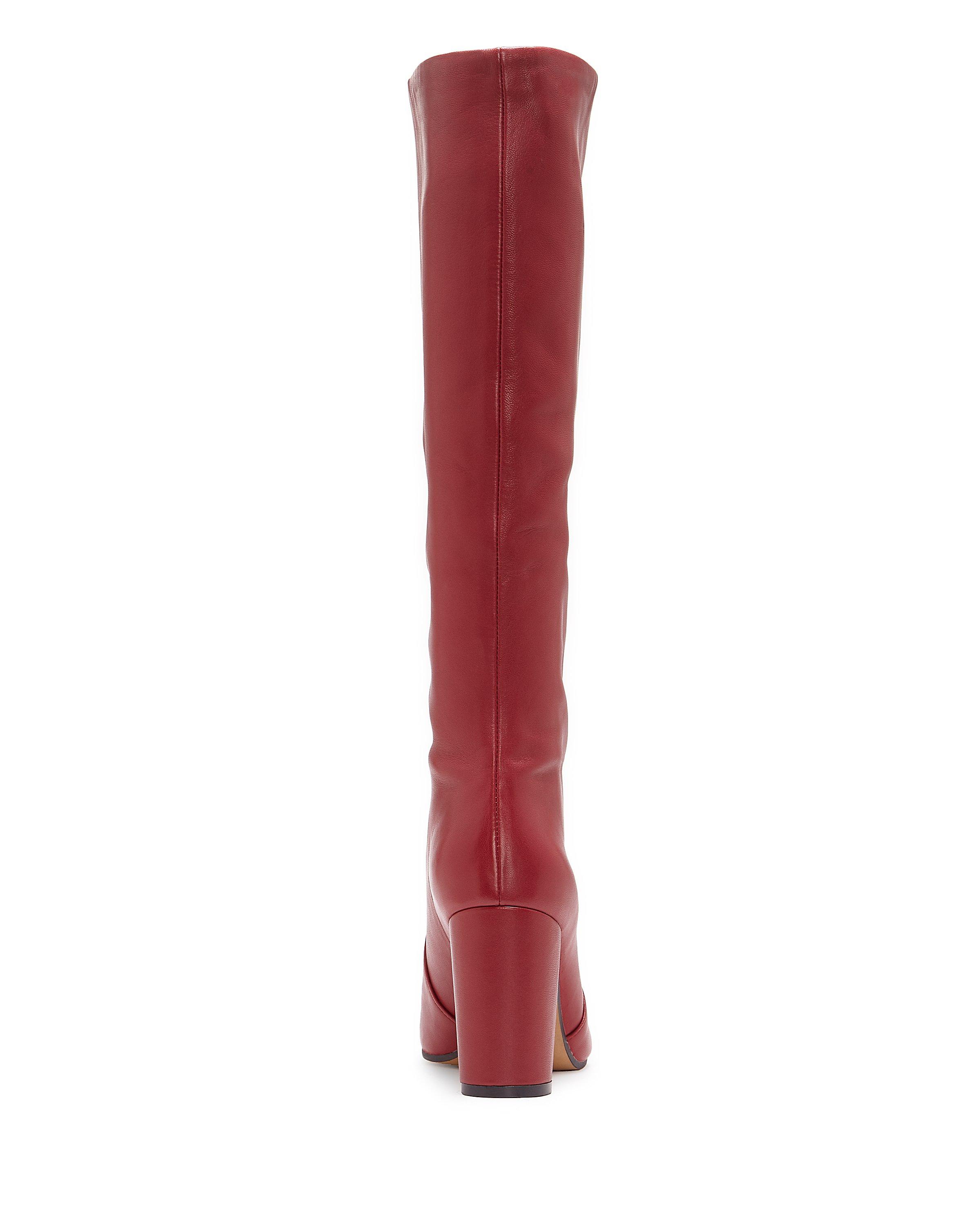vince camuto red boots
