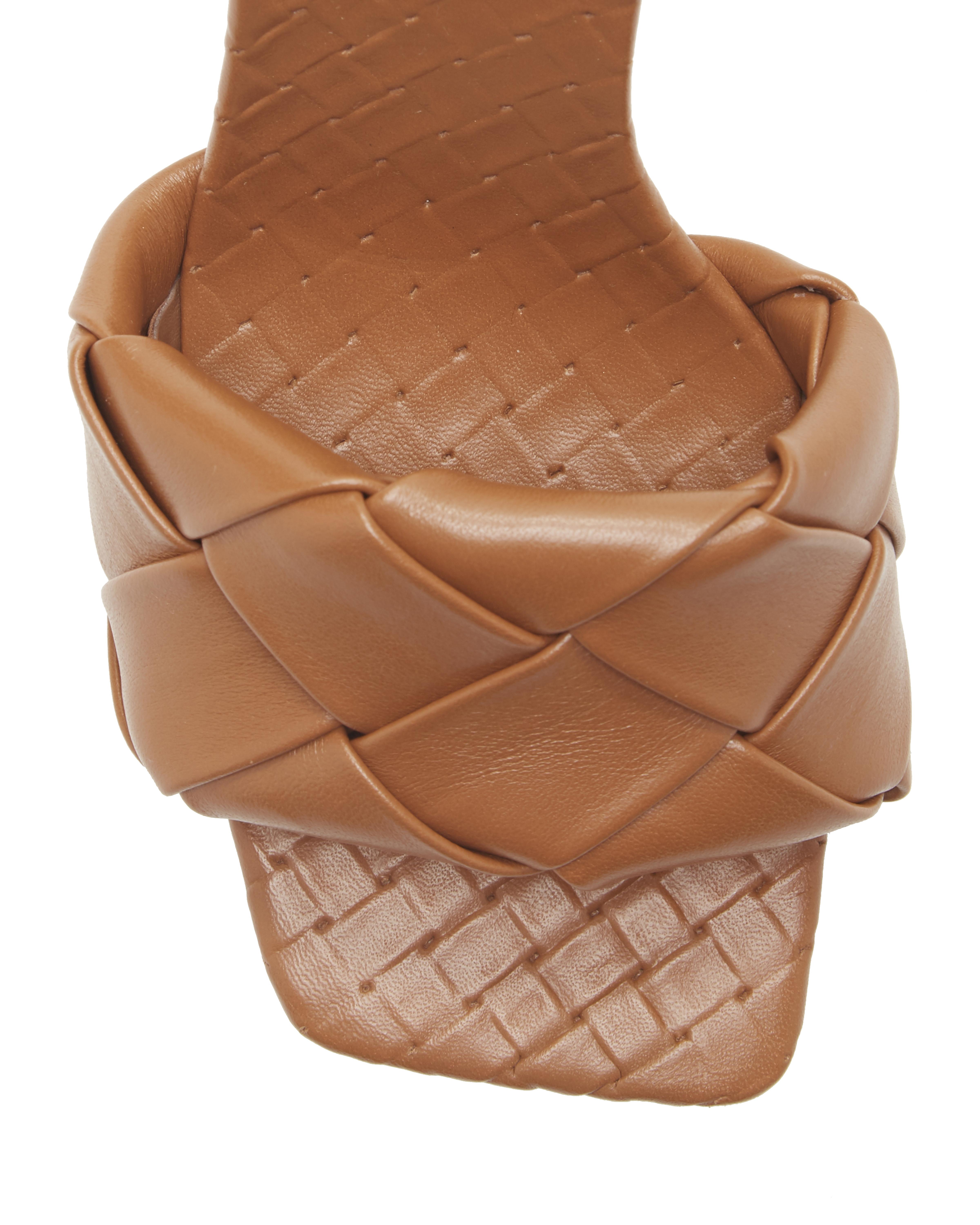 Vince Camuto Leather Brelanie Woven-strap Mule in Brown - Lyst