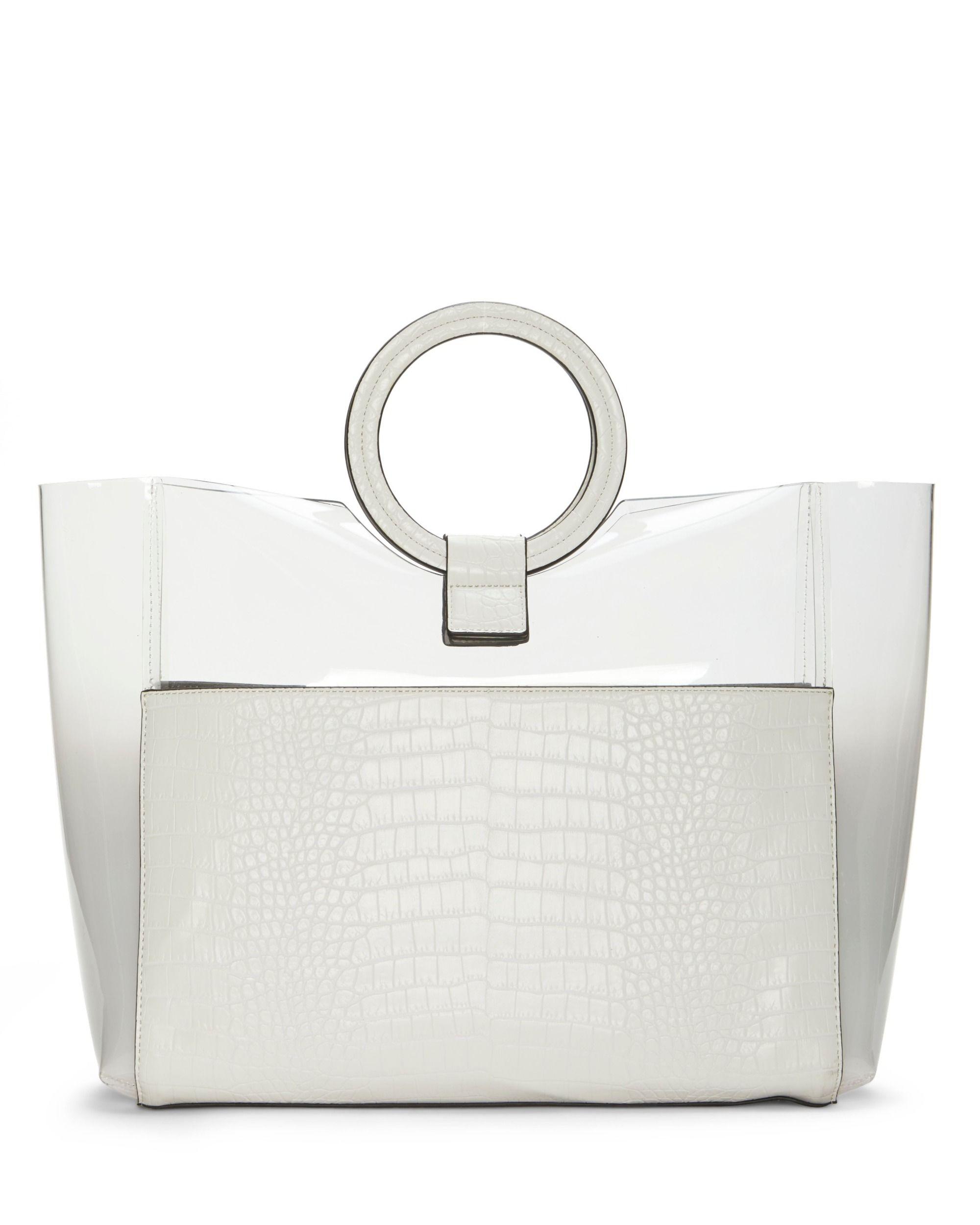 vince camuto clear tote