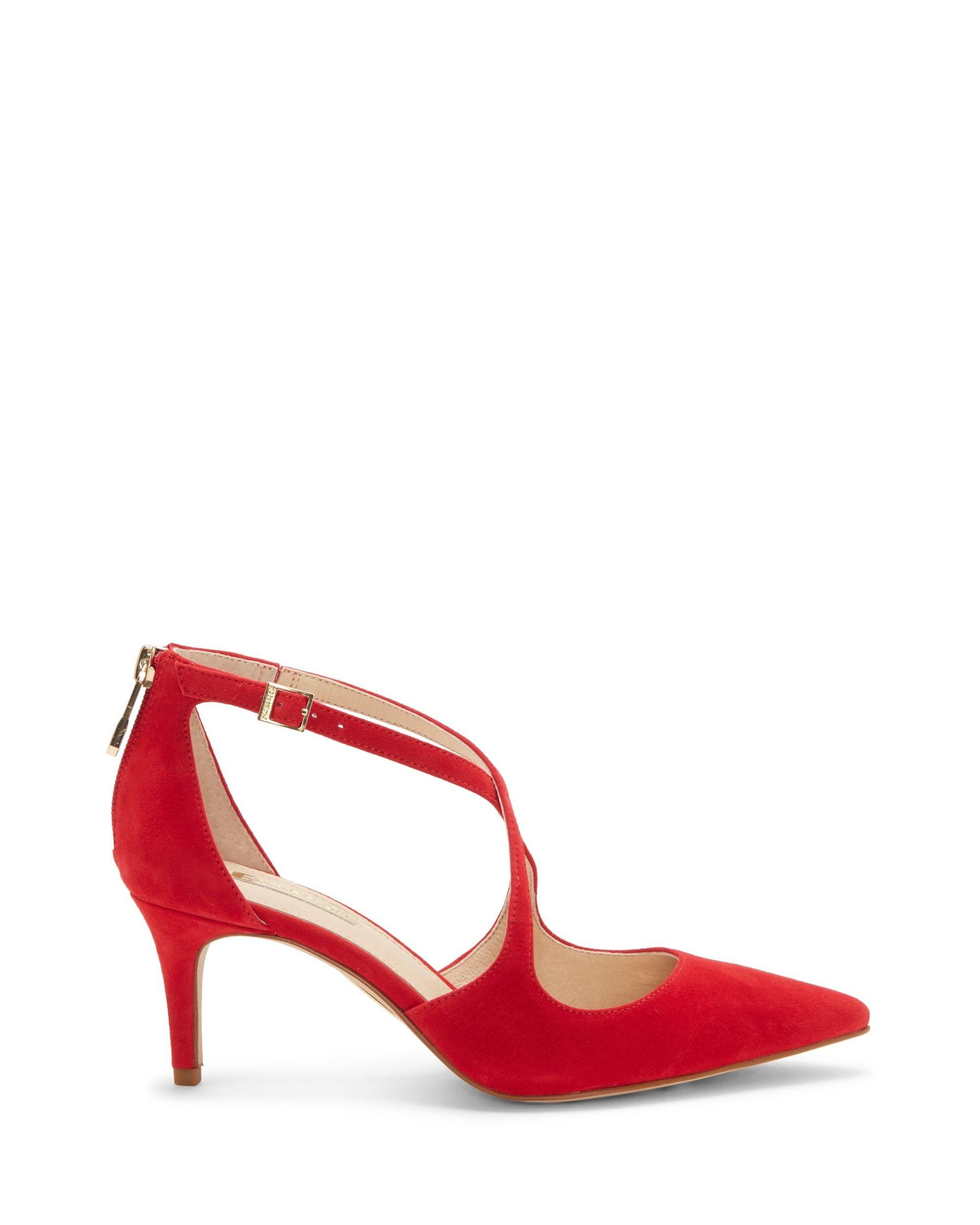 Vince Camuto Leather Louise Et Cie Jena – Crisscross-strap Pump in Red ...