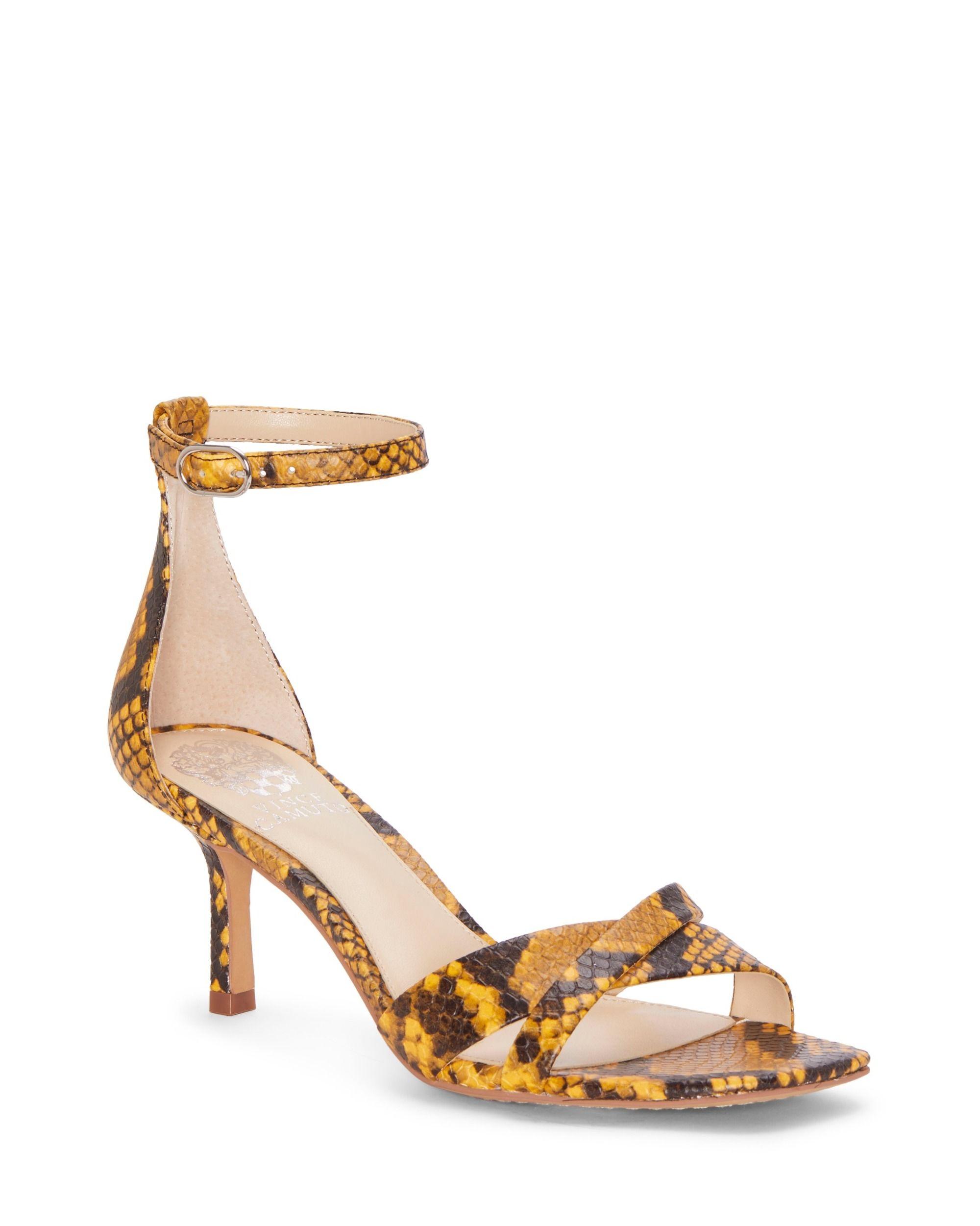 vince camuto low heel sandals