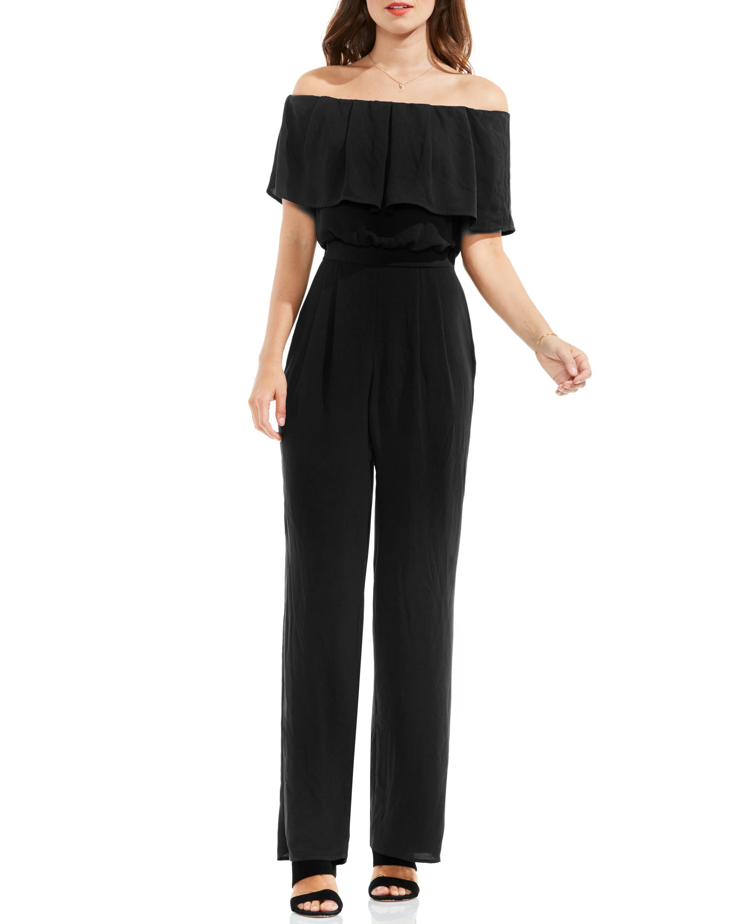 vince camuto off the shoulder jumpsuit