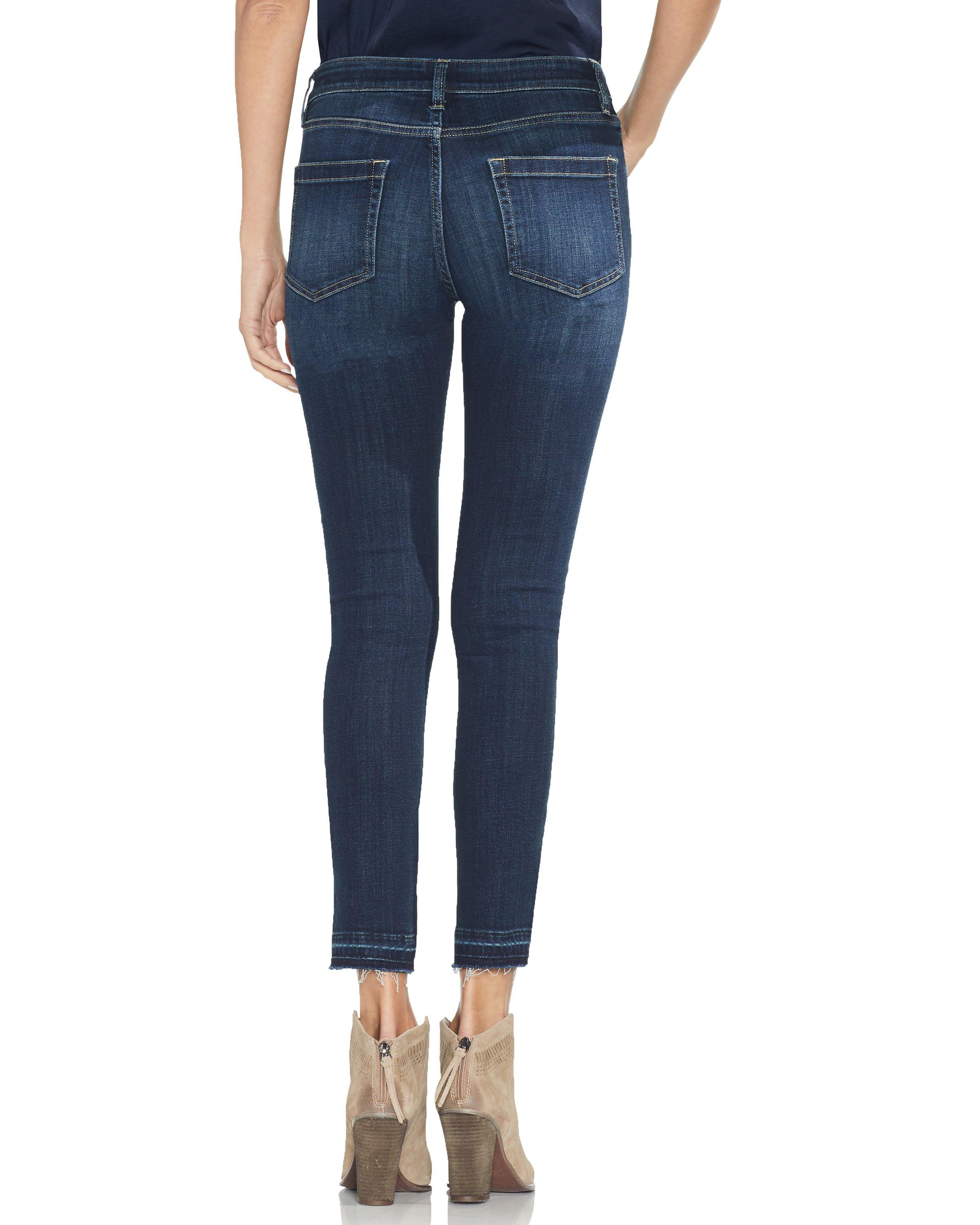 vince camuto angled hem jeans