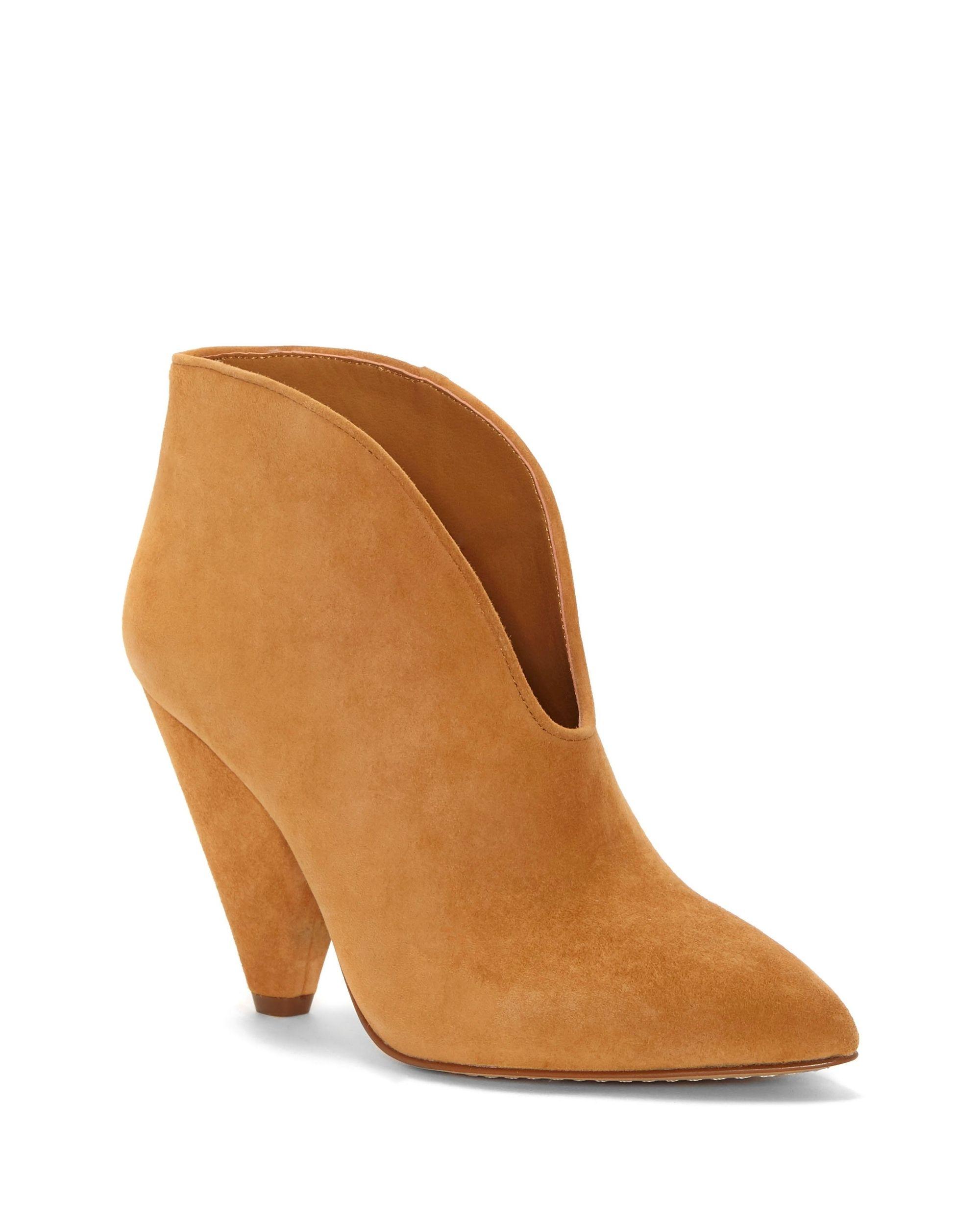 vince camuto cone heel bootie
