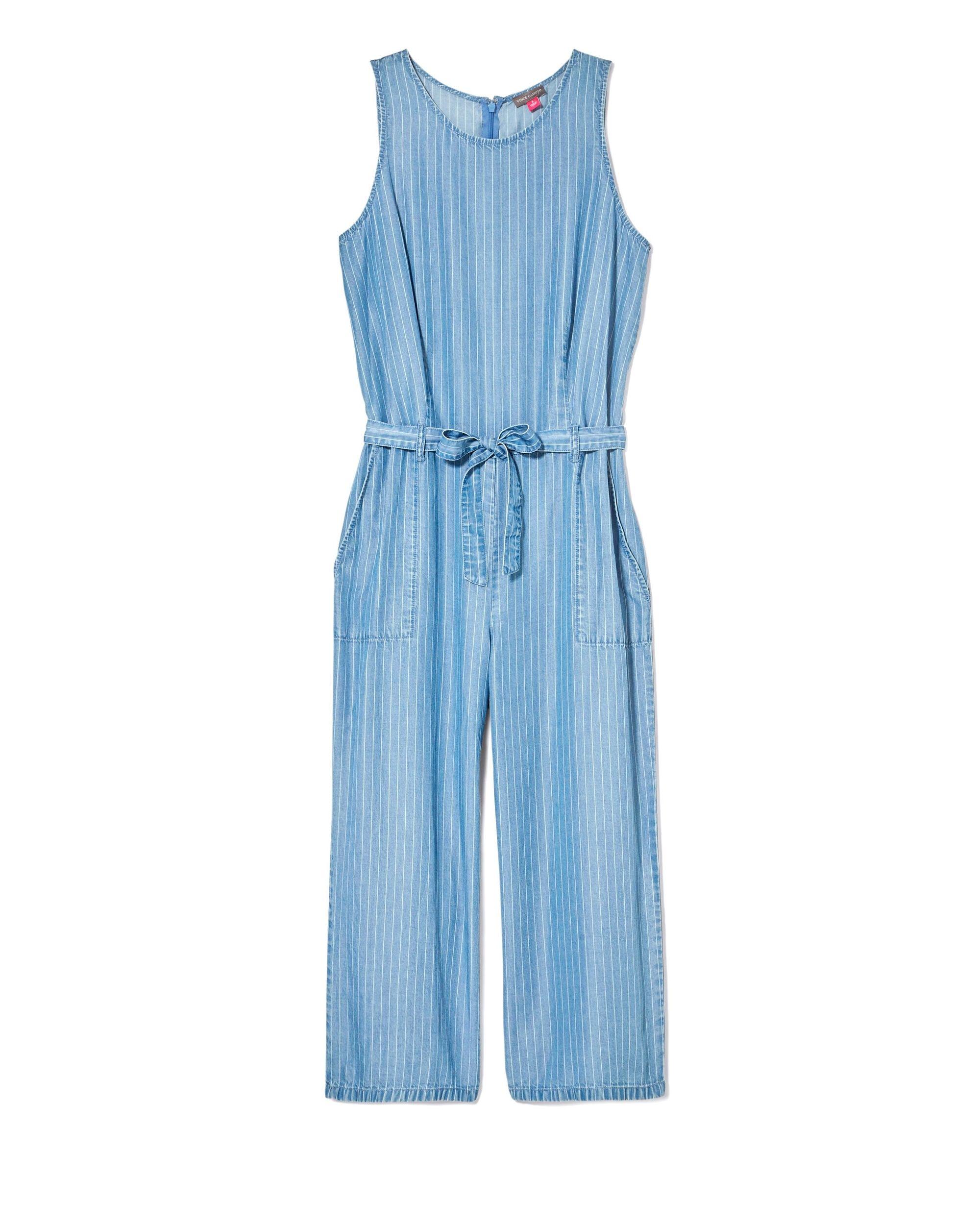 vince camuto denim jumpsuit