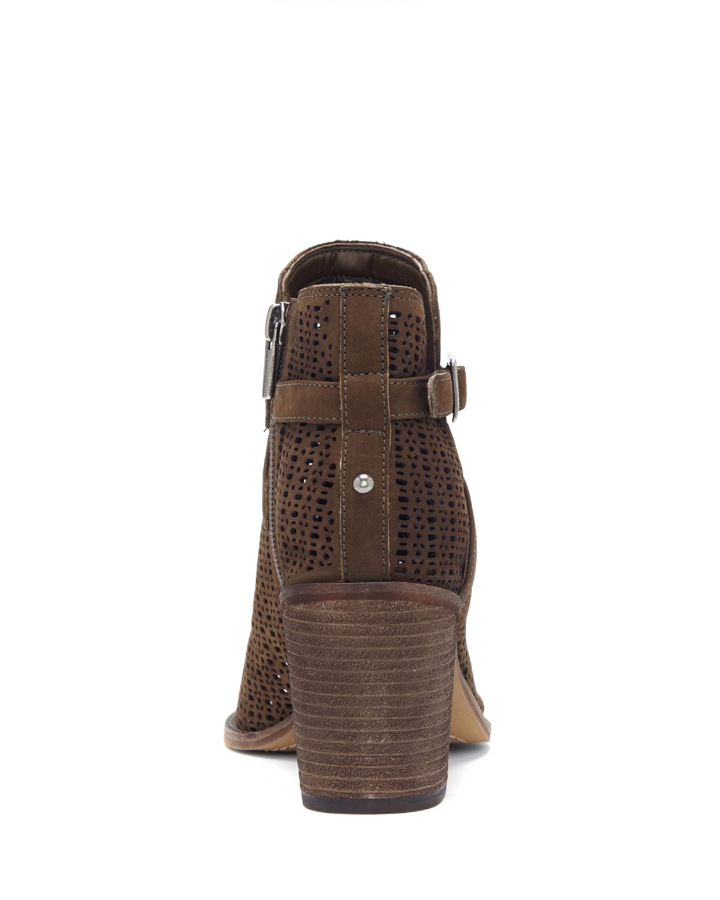 vince camuto women's grasem stacked heel booties