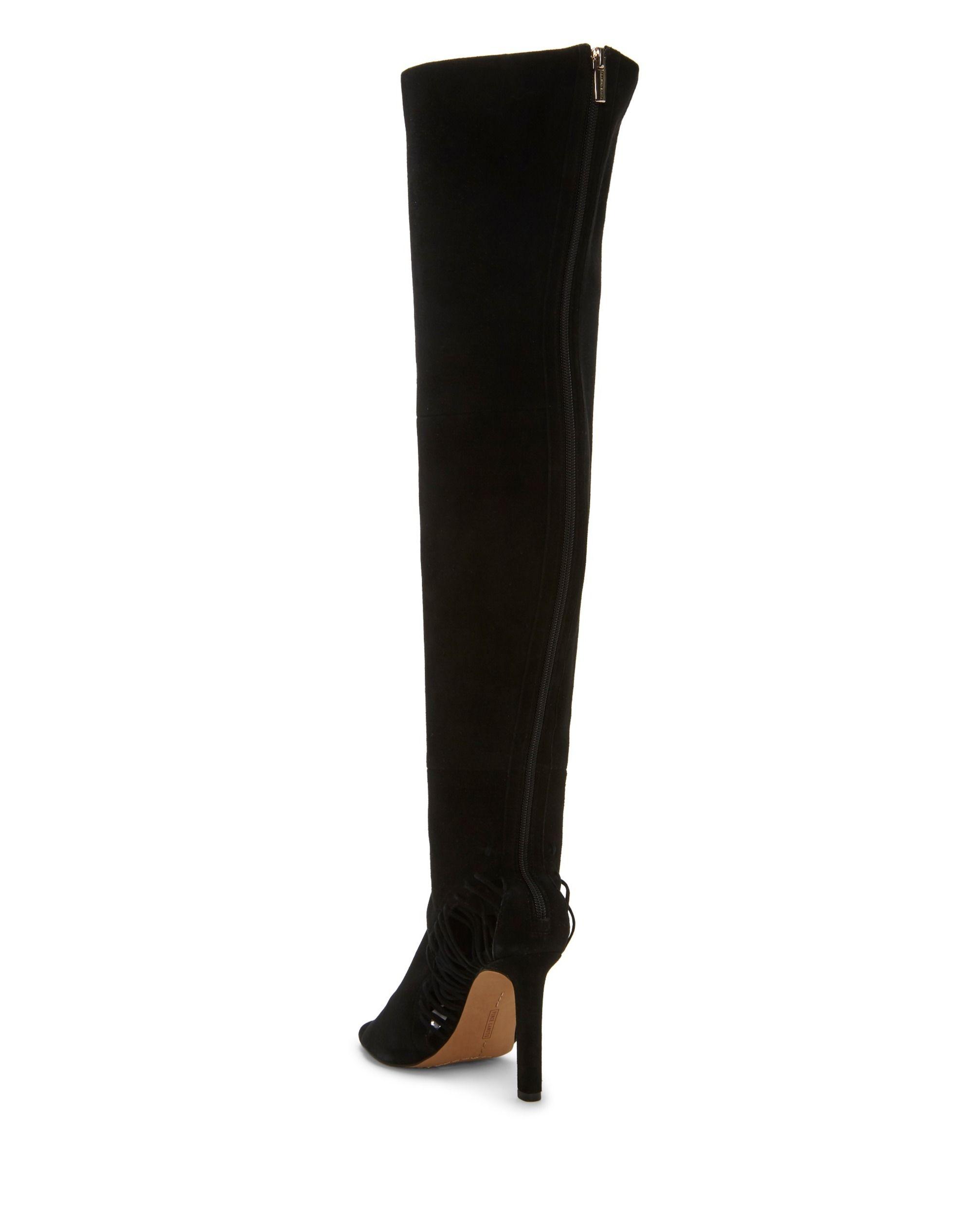 over the knee peep toe boots size 11