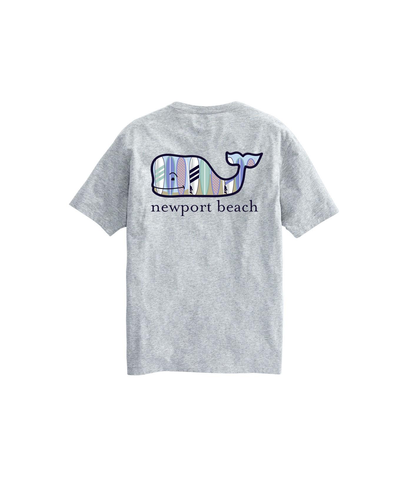 Vineyard Vines Cotton Short Sleeve Newport Beach Surfboard Fill T Short Sleeve Newport Beach Surfboard
