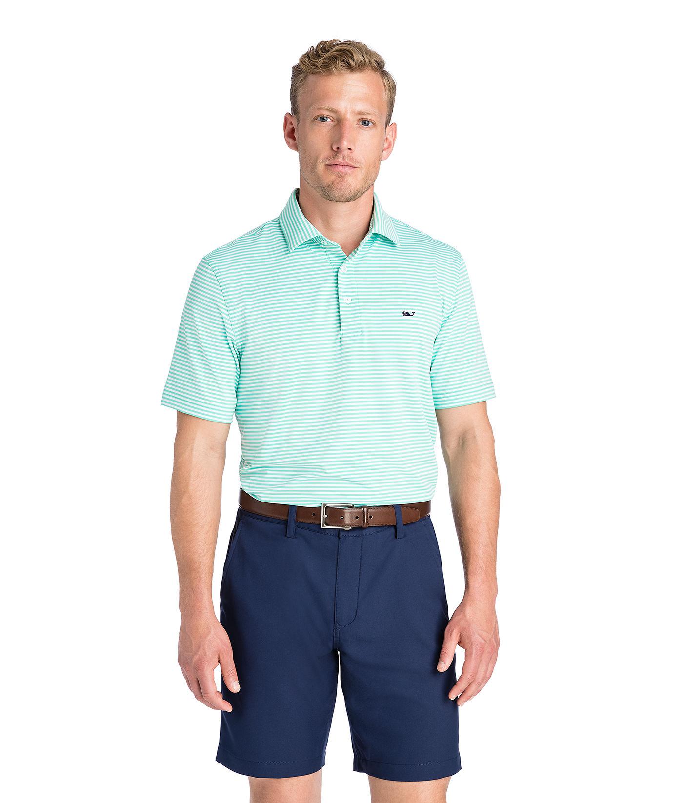Winstead stripe top sankaty performance polo