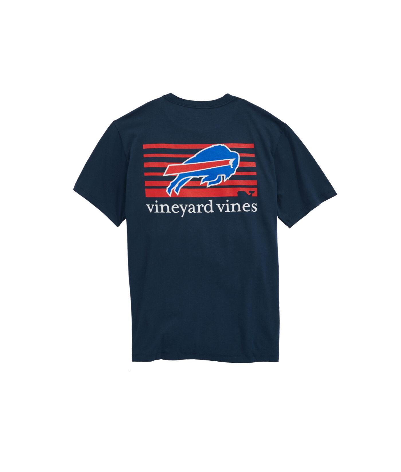 Vineyard Vines Cotton Buffalo Bills - Nfl Block Stripe T-shirt in Blue ...