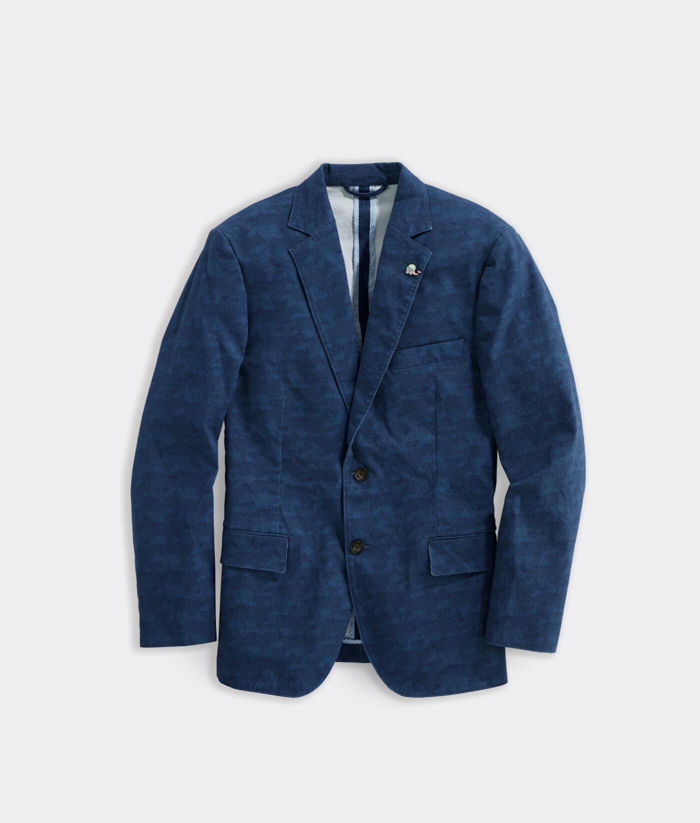 blue camo blazer