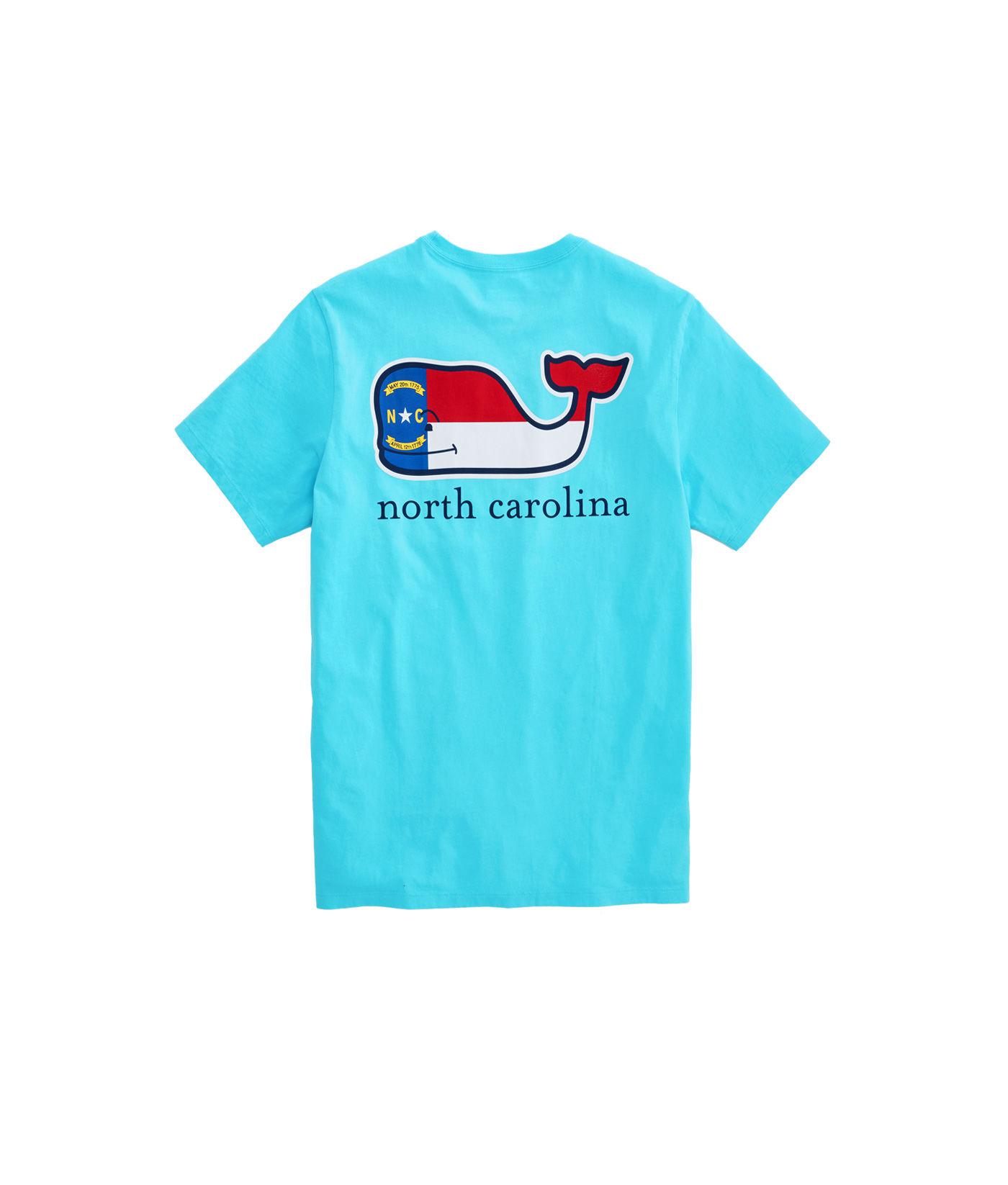 North Carolina Flag Whale Fill T-shirt 