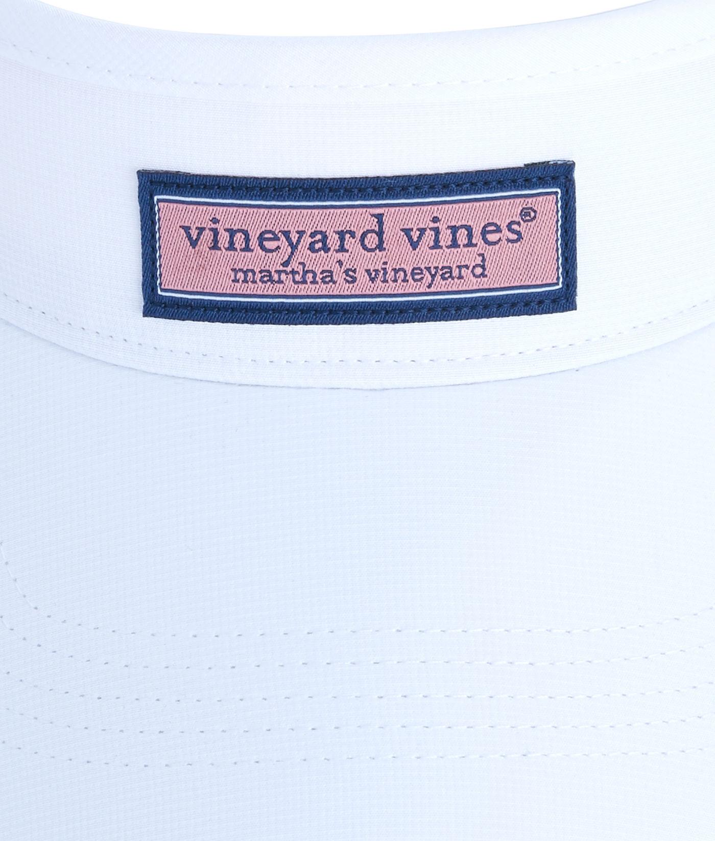 Vineyard Vines Low Profile Logo Box Visor in White for Men Lyst