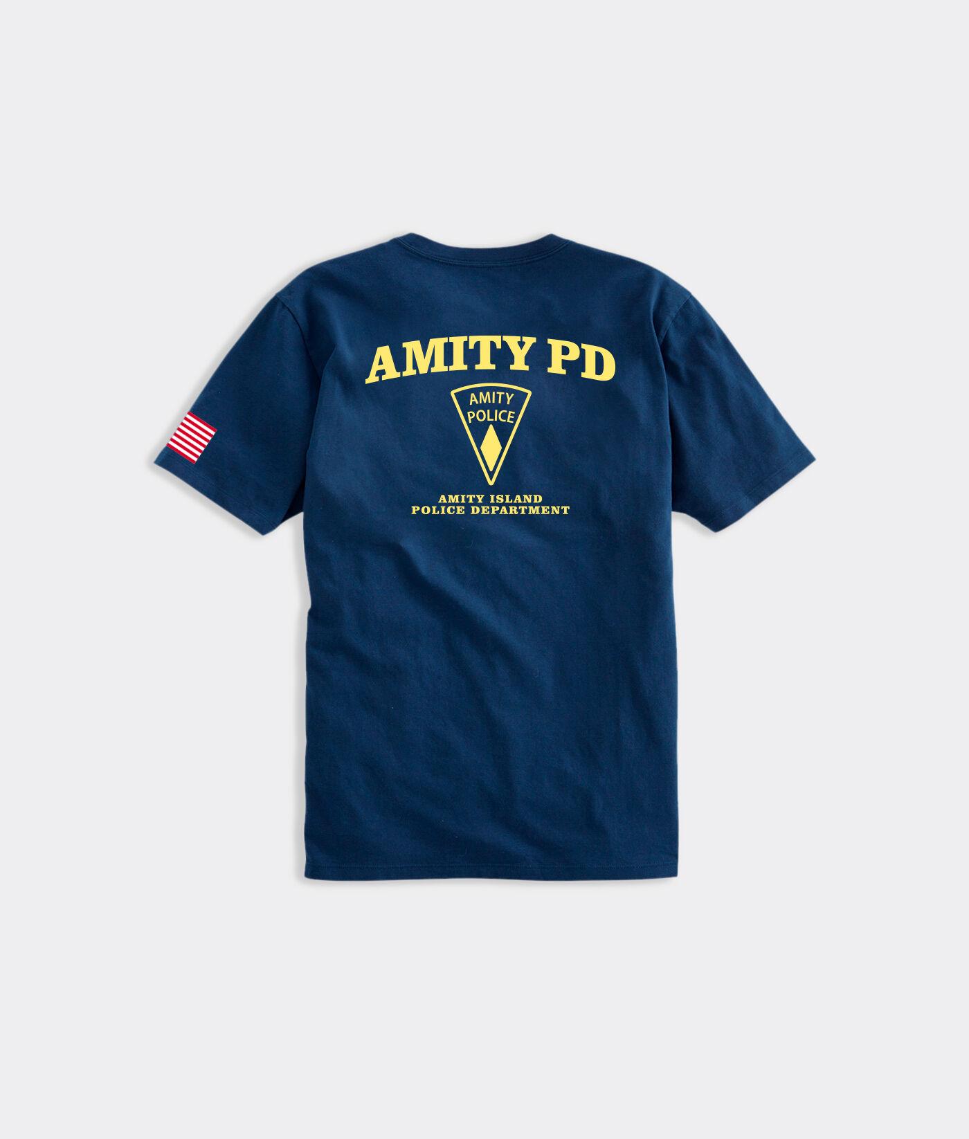 Vineyard Vines X Jaws Limited-edition Amity Pd Short-sleeve Pocket T