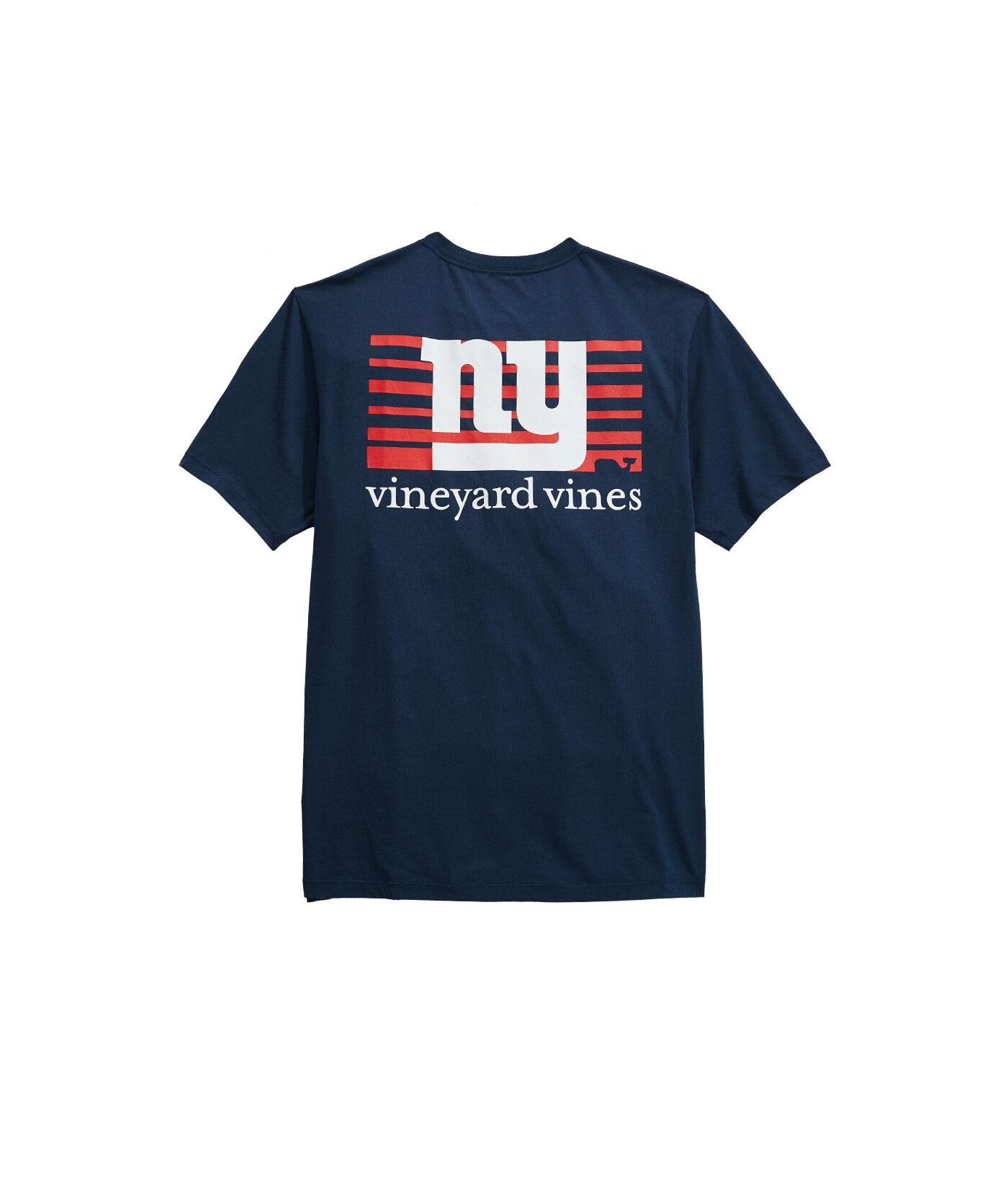 Vineyard Vines Cotton New York Giants Nfl Block Stripe Tshirt in