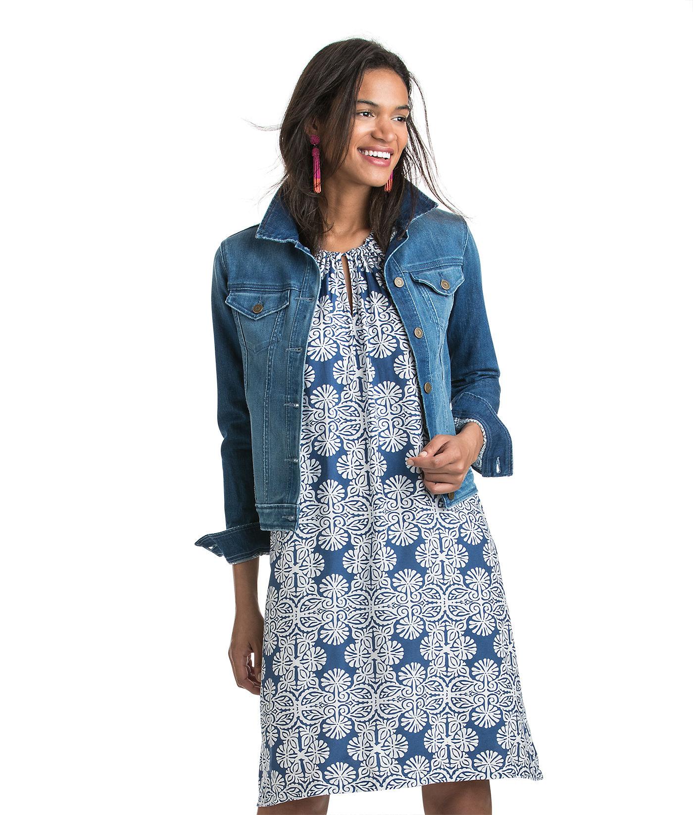vineyard vines denim dress