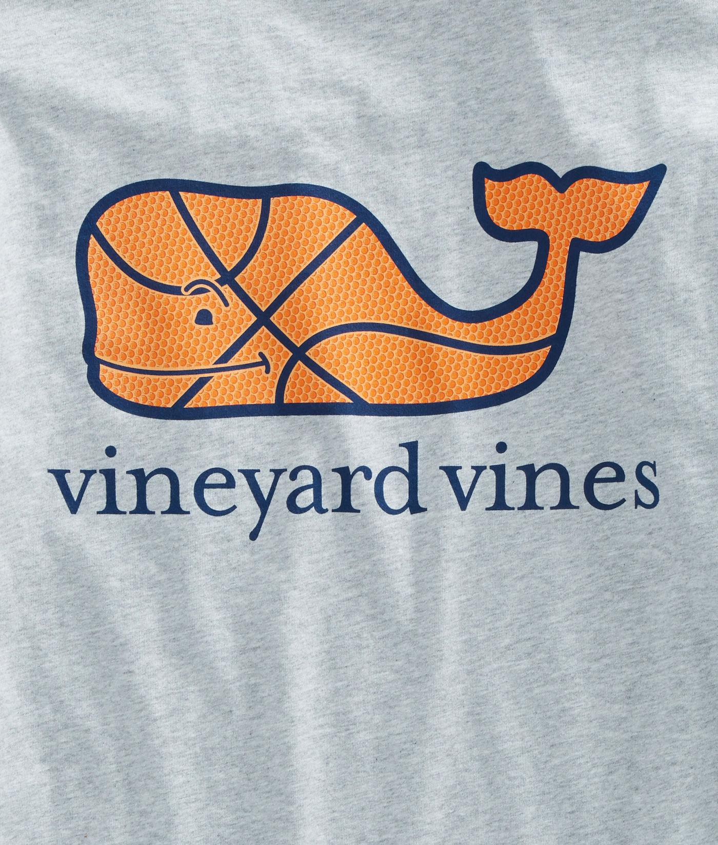 Vineyard Vines Cotton Long-sleeve Basketball Character Whale Pocket T ...