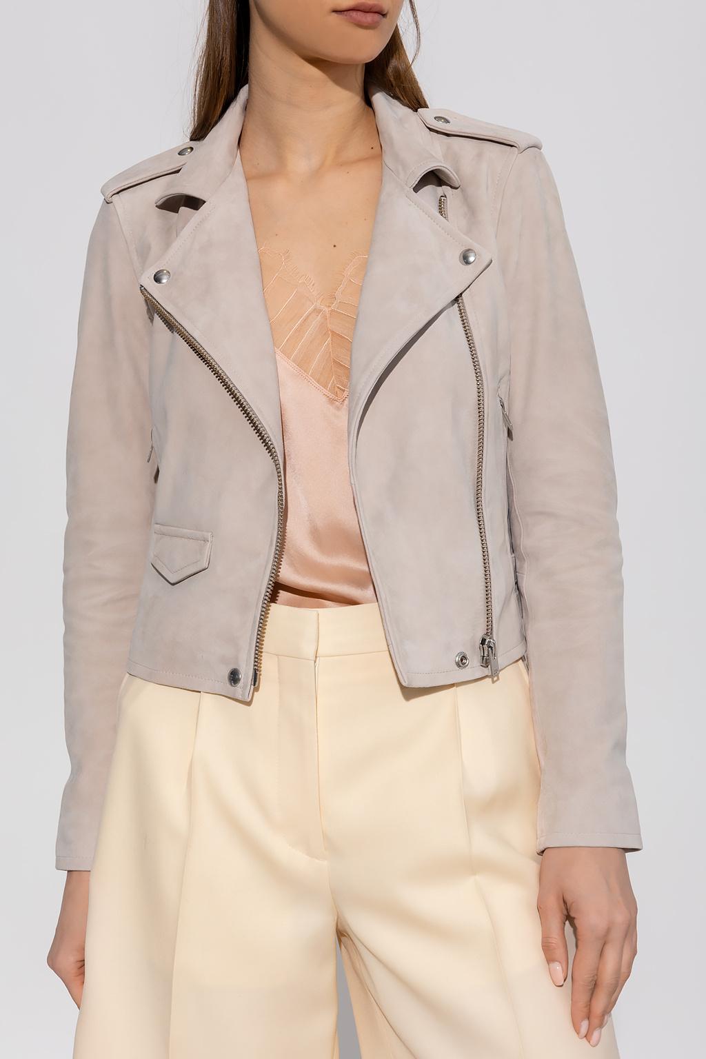 IRO ashley Suede Jacket in Gray Lyst