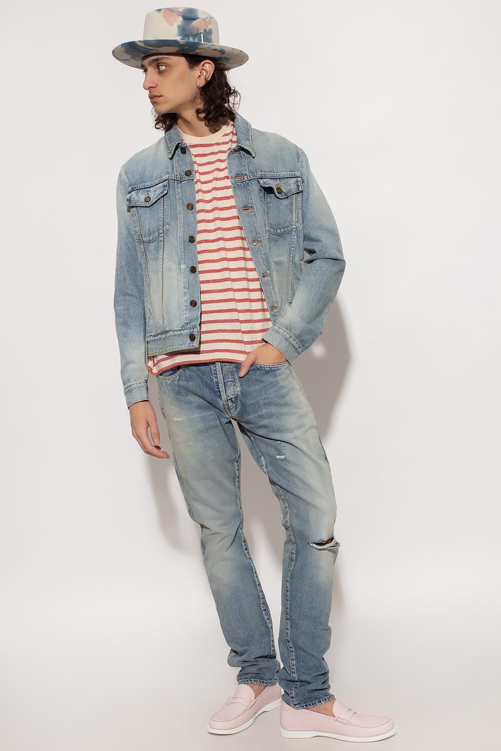 Saint Laurent Denim Skinny Jeans in 