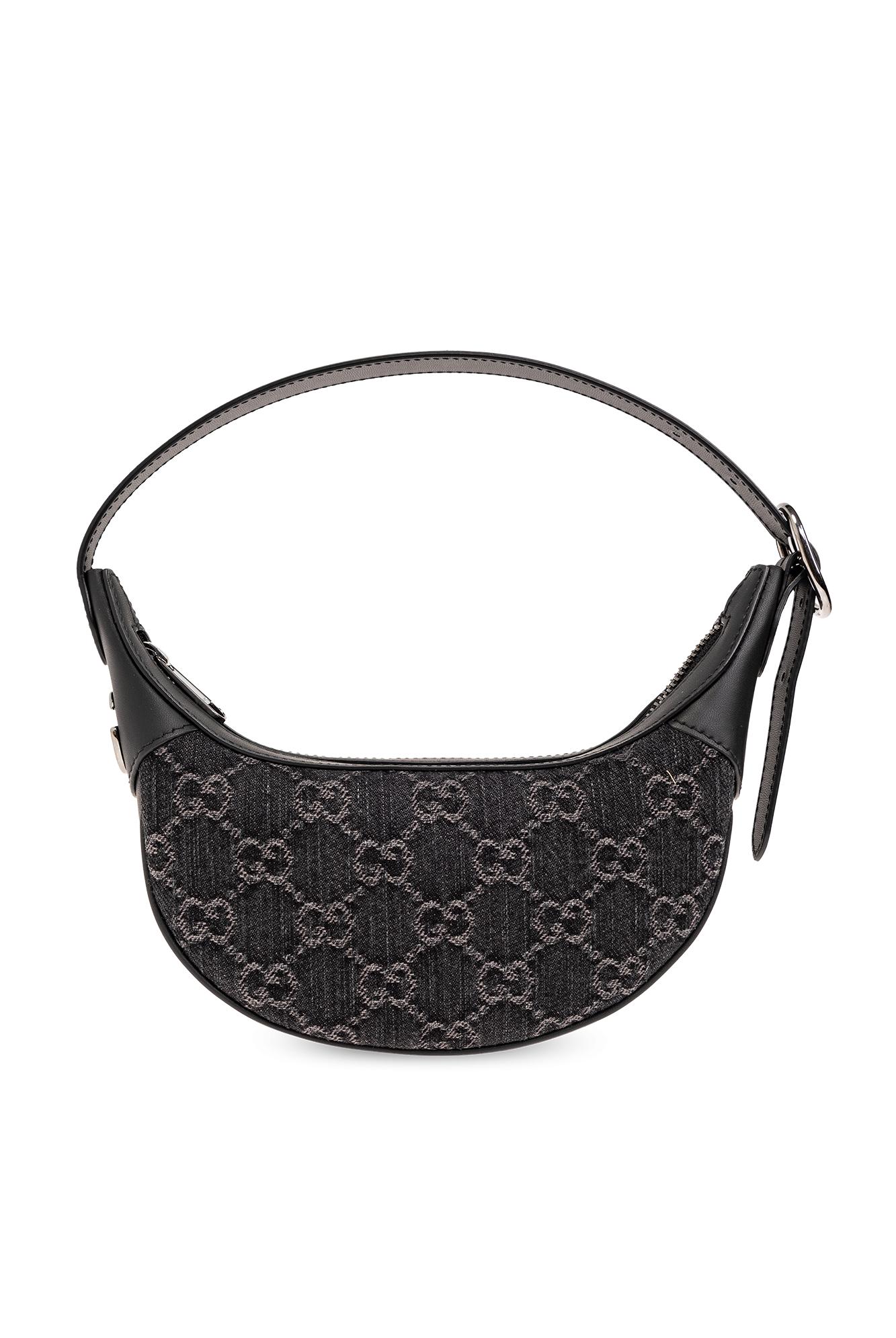 Black Leather Gucci Ophidia Mini Black Ophidia Leather Shoulder Bag