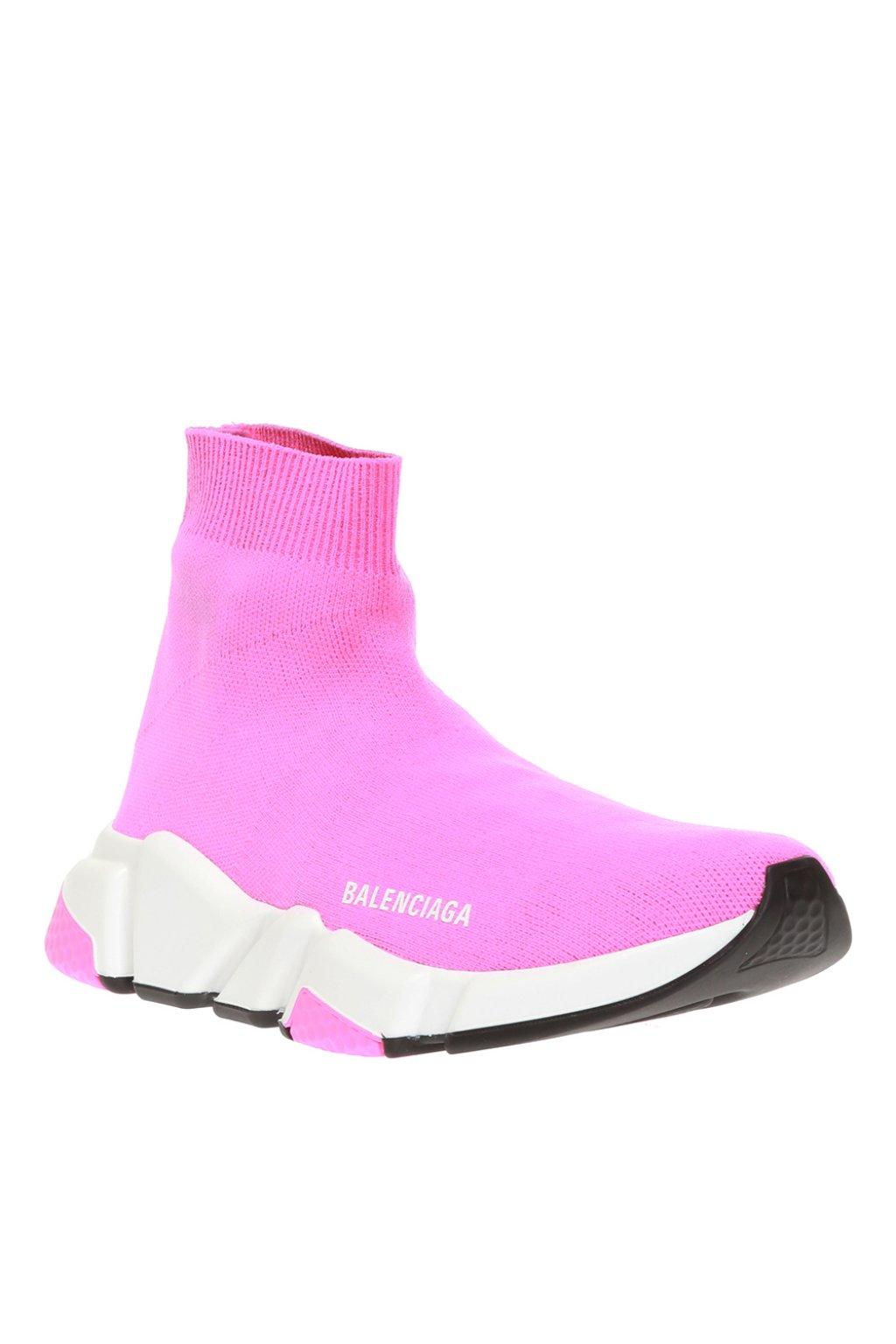 Balenciaga Speed High Top Sock Trainers in Pink/White (Pink) - Save 11% ...