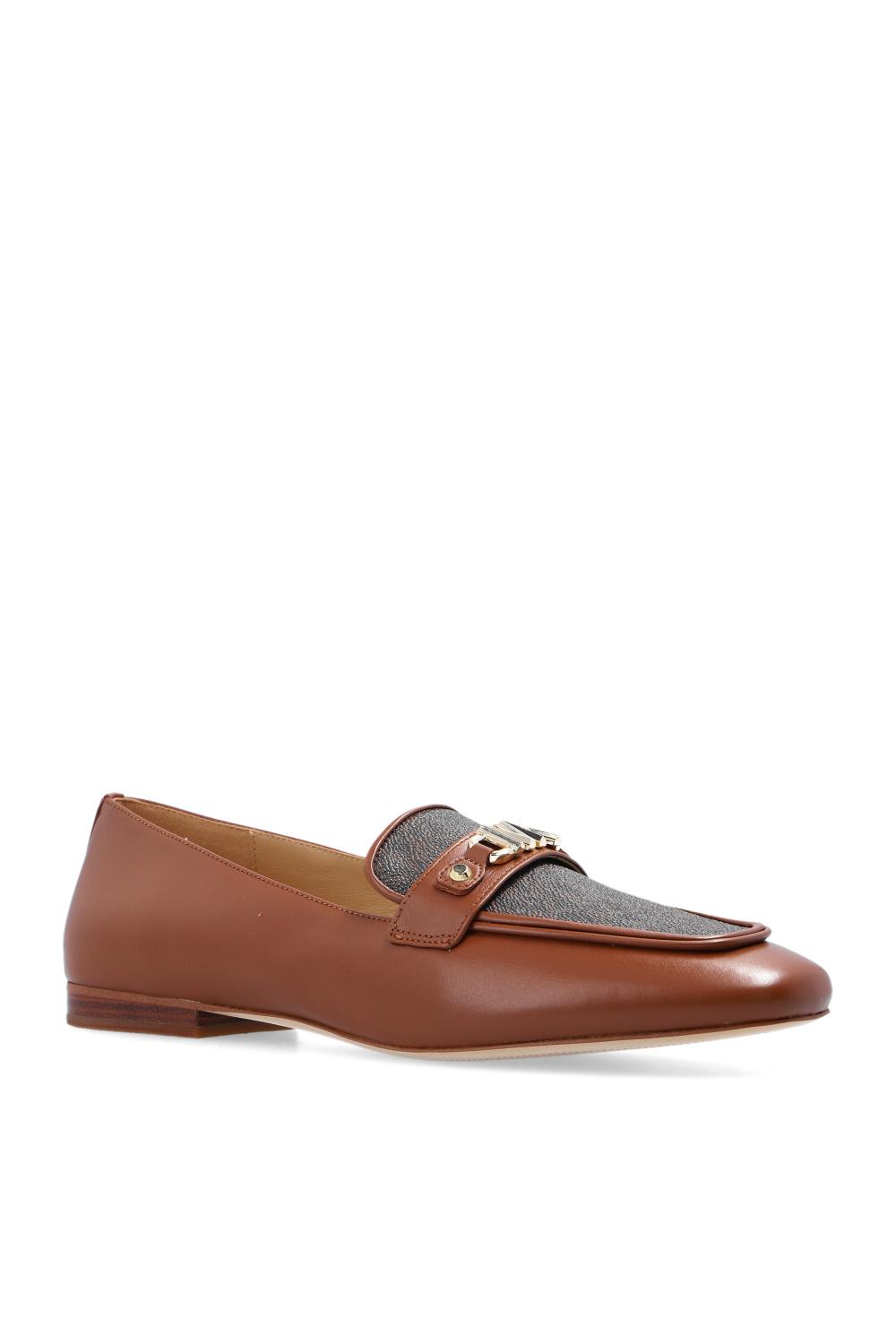 MICHAEL Michael Kors 'farrah' Leather Loafers in Brown | Lyst
