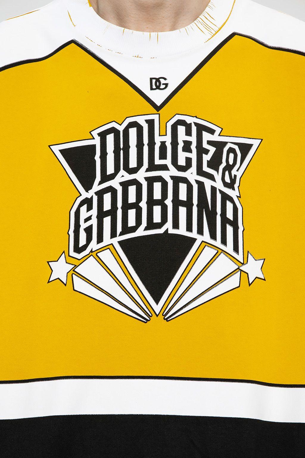 Dolce & Gabbana DGロゴ コットン スウェットシャツ イエロー Dolce & Gabbana Sweatshirt With Logo in Yellow for Men | Lyst