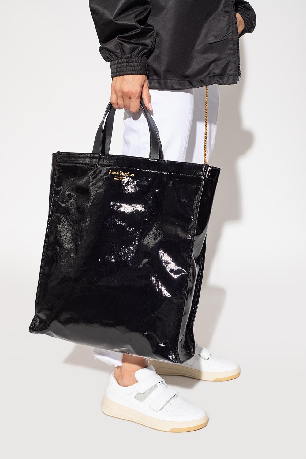 Acne Studios Shiny Shopper Bag in Black | Lyst