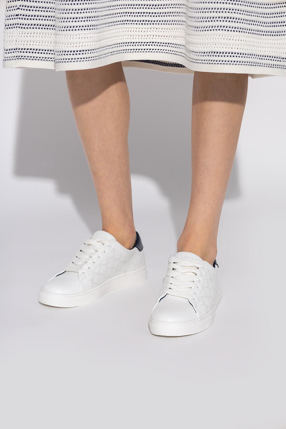 Kate Spade Leather 'audrey' Sneakers in White | Lyst