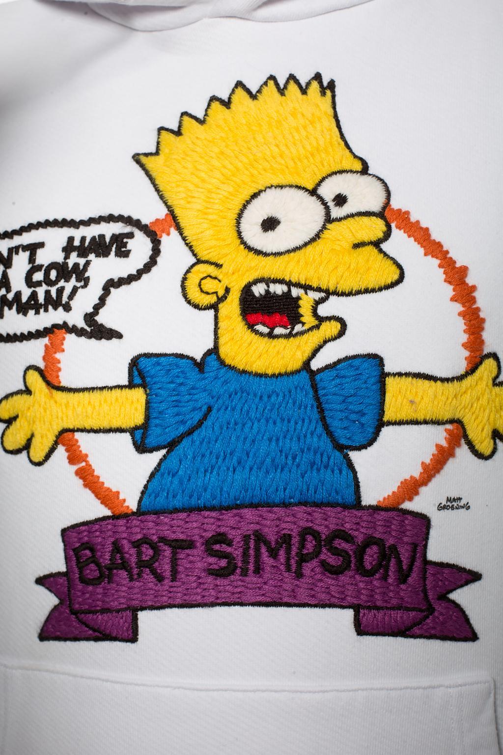 Off white hotsell simpsons hoodie