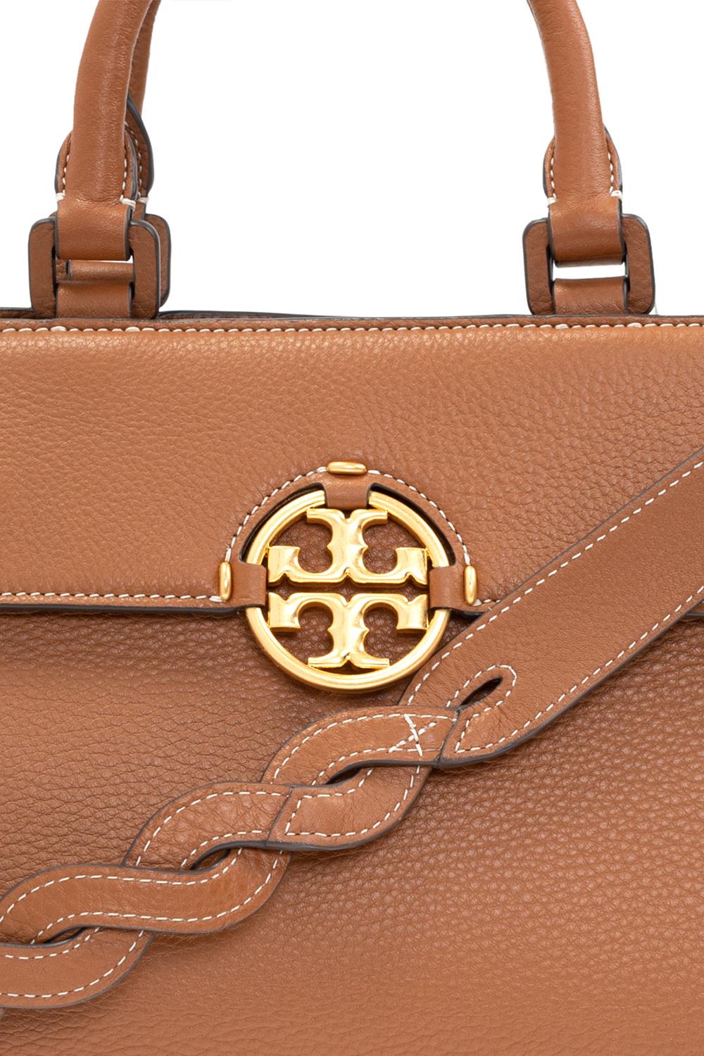Tory Burch Leather 'miller' Shoulder Bag in Brown | Lyst