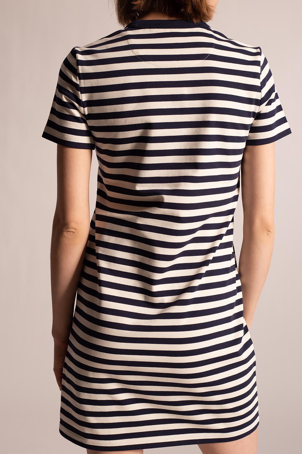 Tory Burch Pocket Stripe T-Shirt Dress