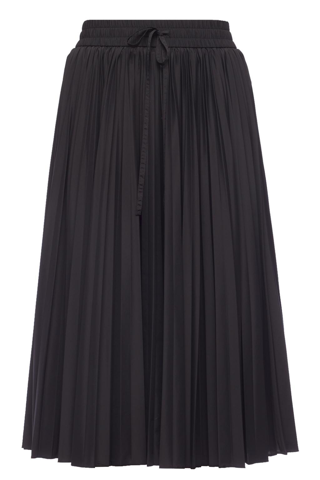 red valentino pleated skirt
