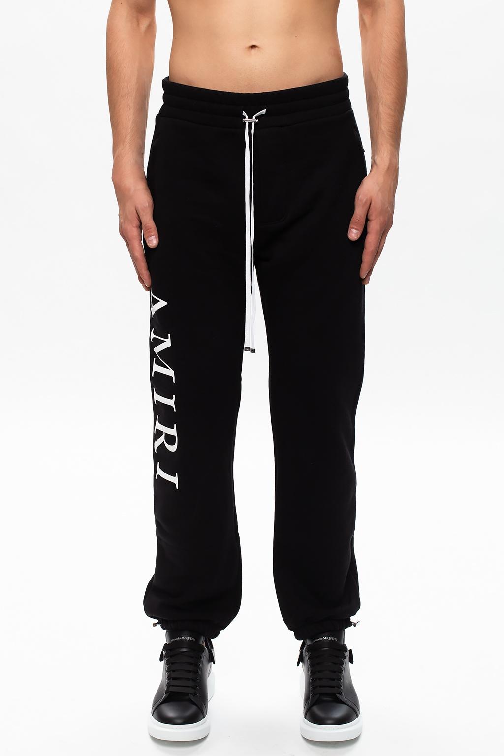 Amiri Cotton Sweatpants With Logo in Black for Men - Lyst