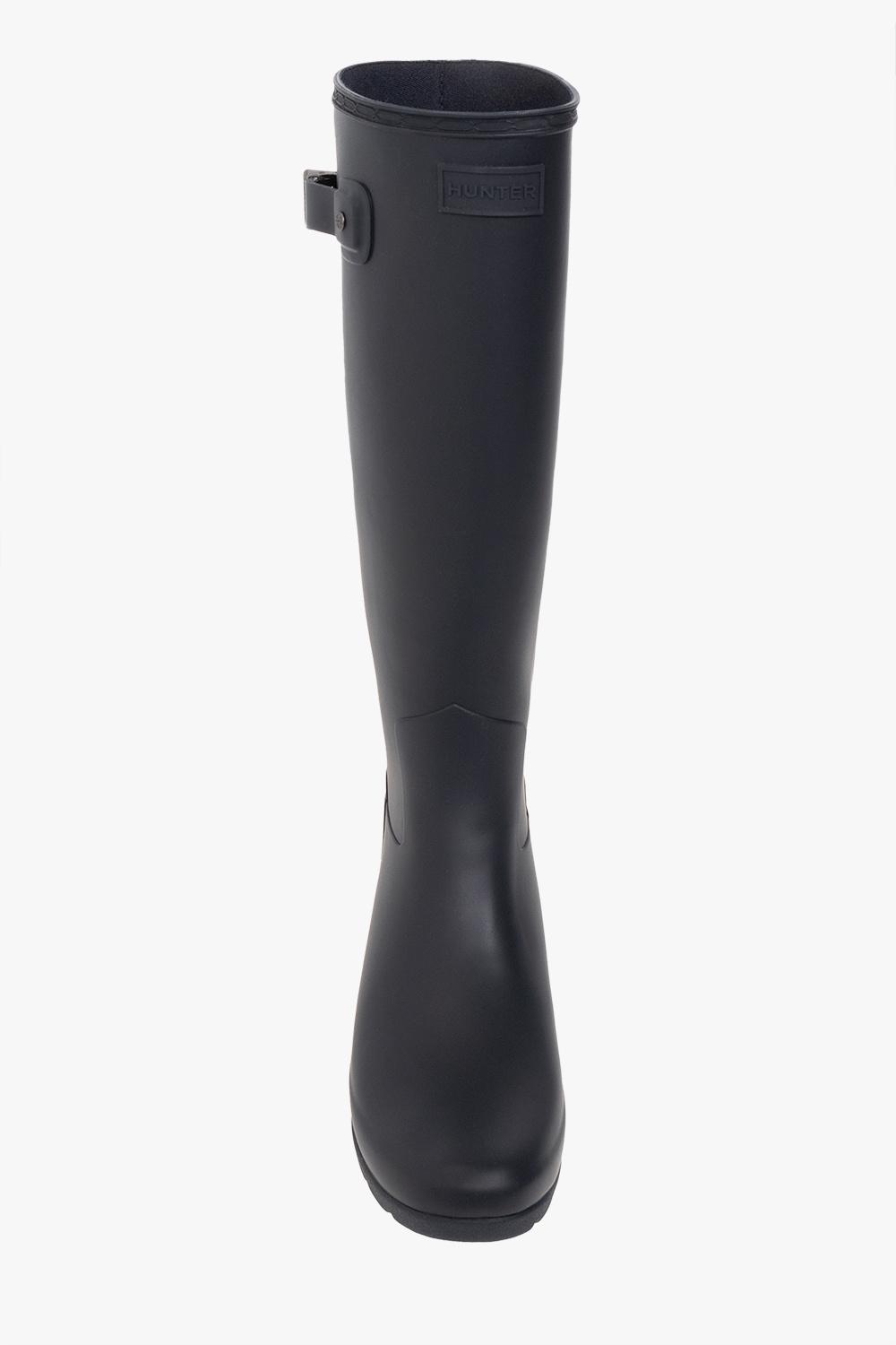 Hunter original refined rain boots cheap black