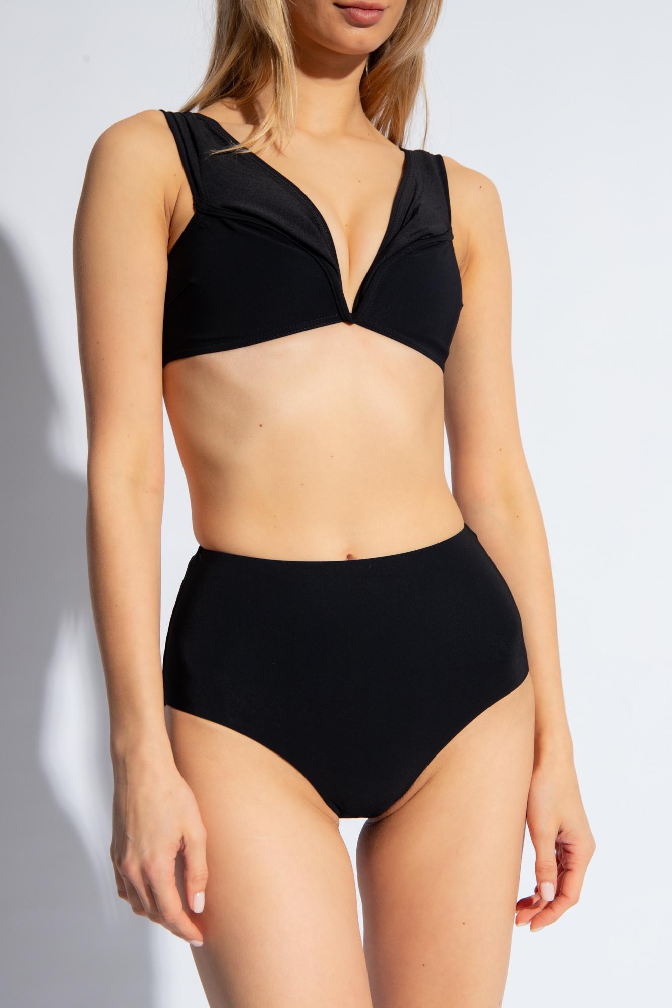 Black off shoulder bikini best sale