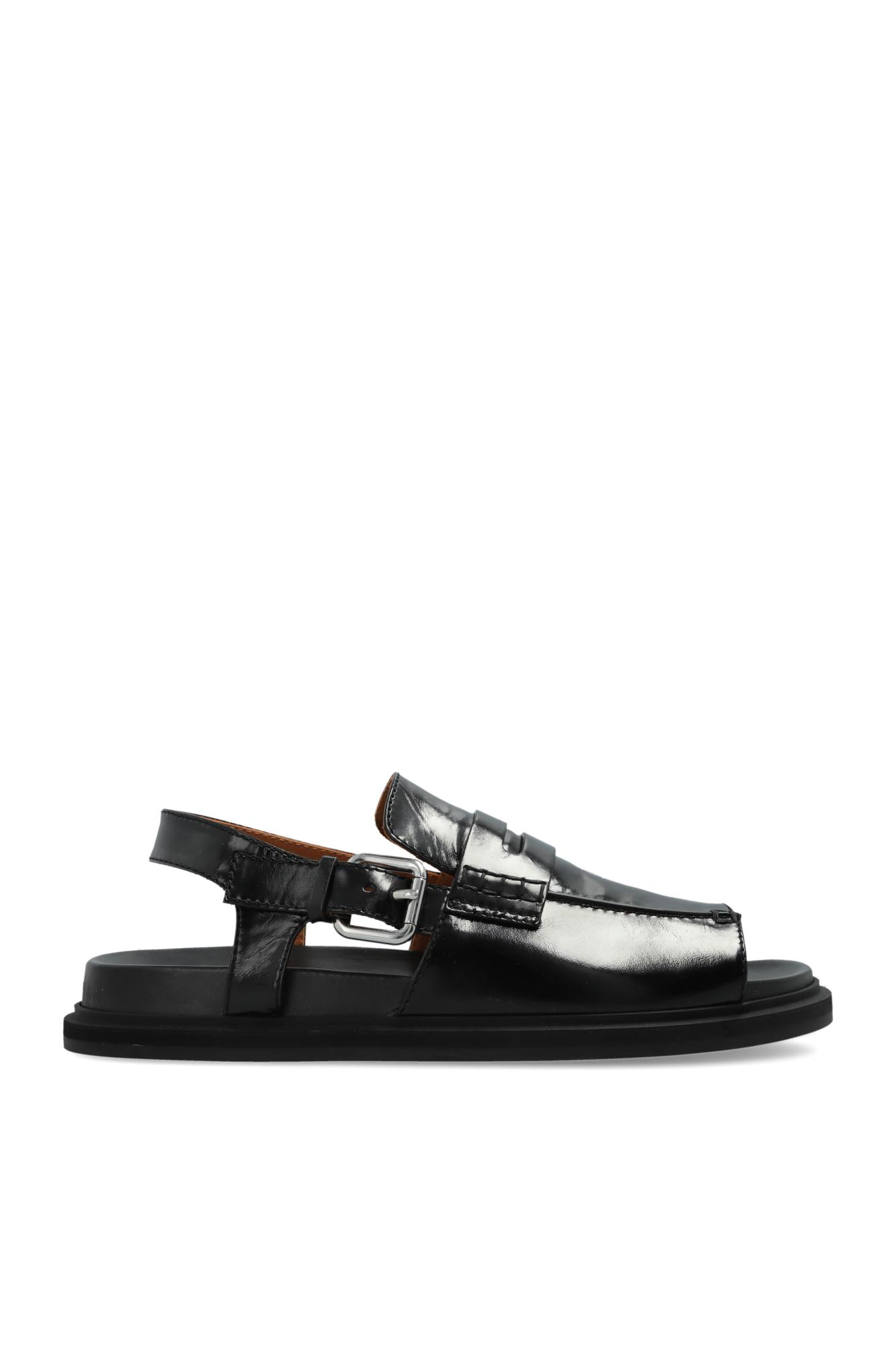 Marni Men\'s Black Leather Pouf Sandals MARNI - Fussbett Neoprene Sandals - Black Marni main image 3
