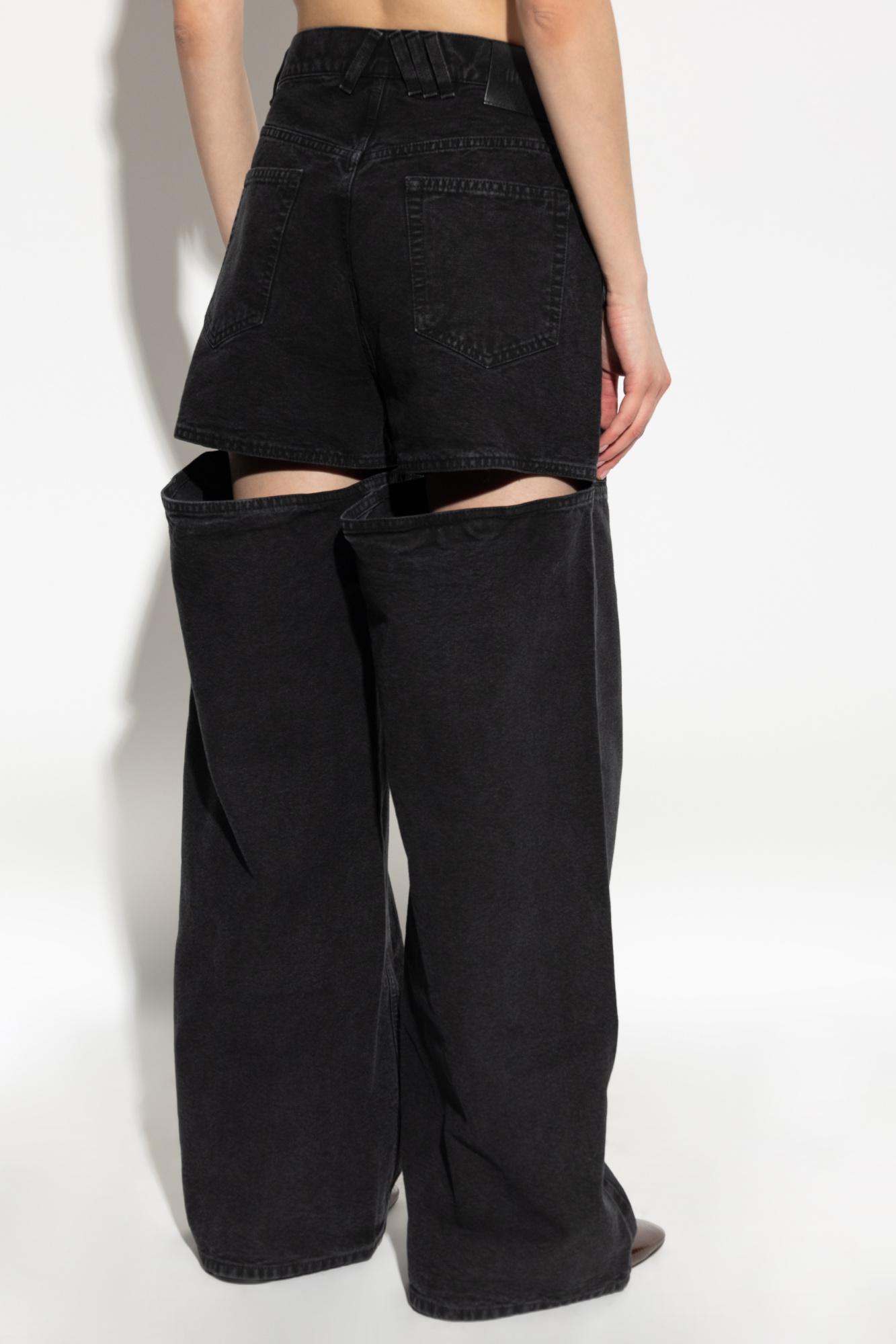 デニム・ジーパン THE ATTICO Women Denim Pants 241WCP113 D066 100 Black Black long pants for Women | THE ATTICO®
