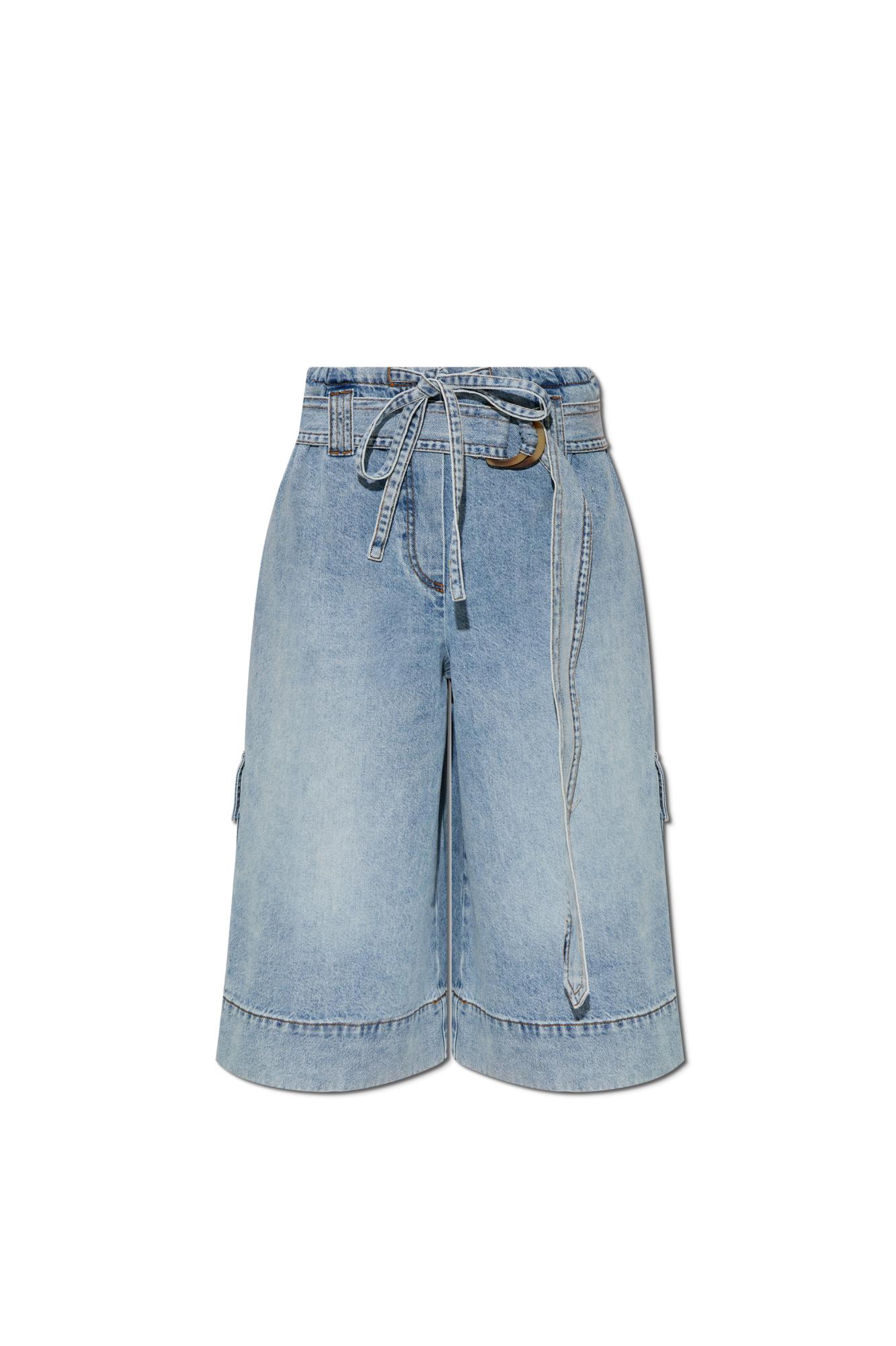 【DISCERNMENT】Unveiled Bermuda Denim Cargo PT WASHED BLACK DENIM CARGO JORTS – VICINITY