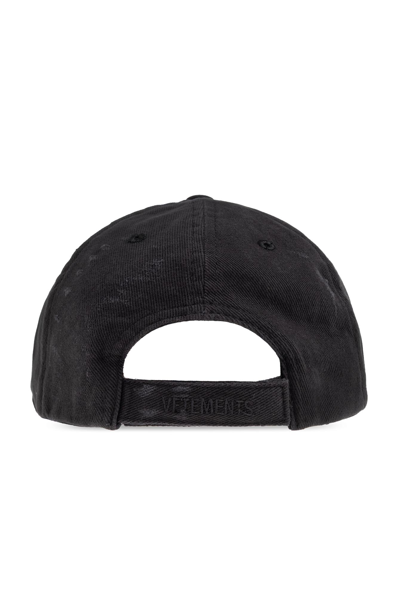 Vetements Baseball Cap in Black | Lyst