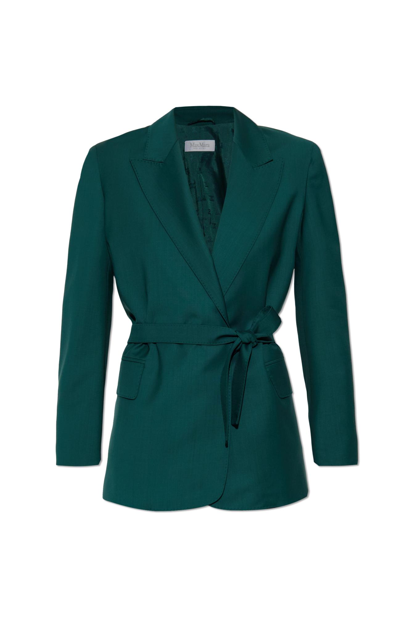 Max Mara Wool Blazer 'Talento' in Green | Lyst