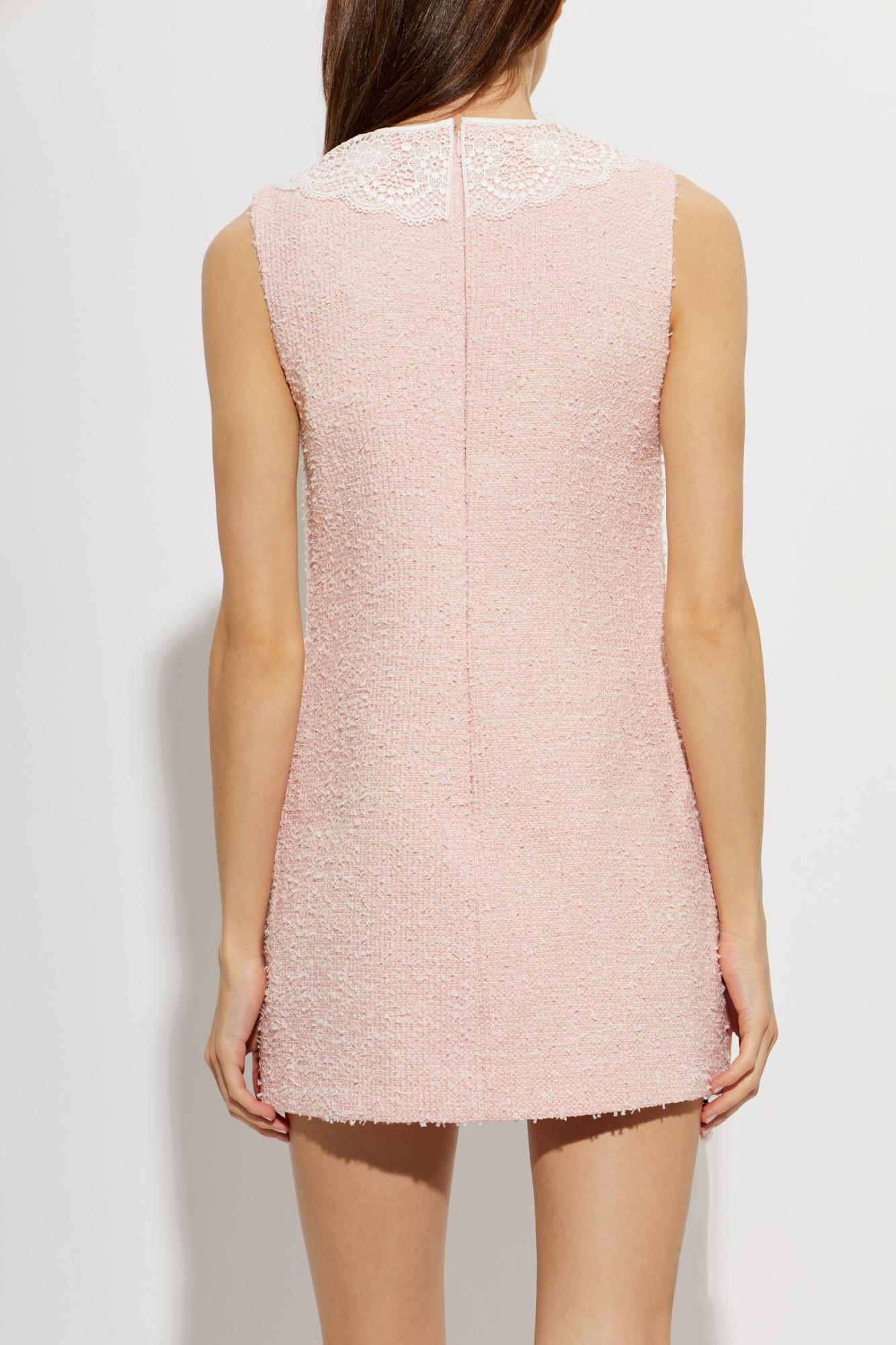 pink tweed pinafore dress Monsoon Kids' Tweed Pinafore Dress, Pink