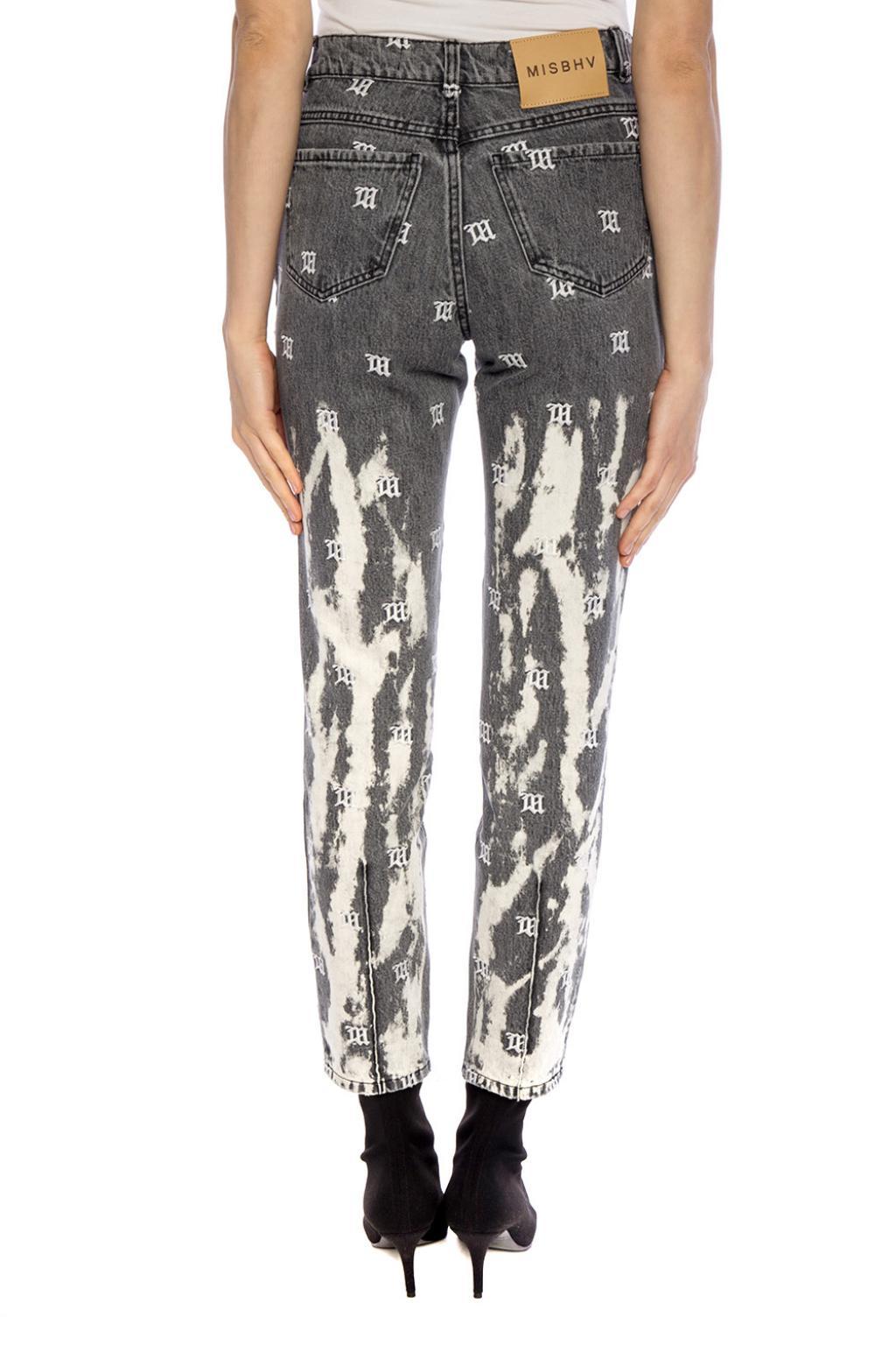 MISBHV Denim Paintdrip Jeans in Grey (Grey) Lyst