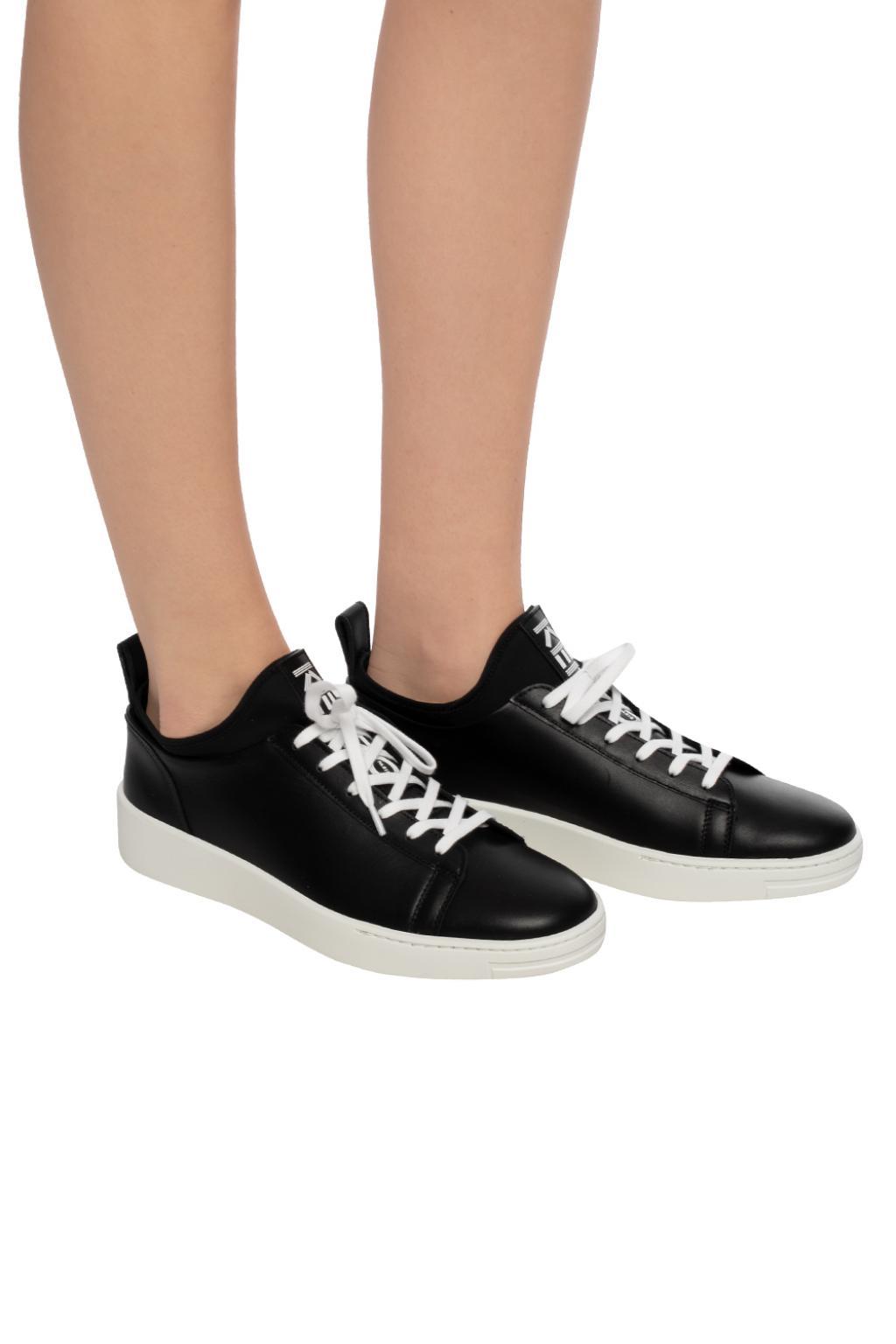 KENZO Leather 'k-city' Sneakers in 