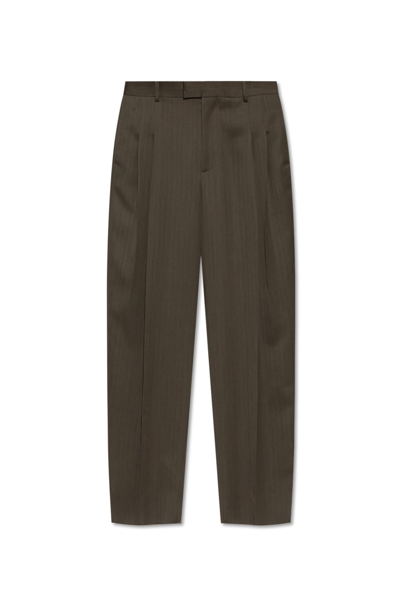 【関税＆送料込み】Bottega Veneta Trousers In Wool Bottega Veneta Curved Wool Trousers | Saks Fifth Avenue