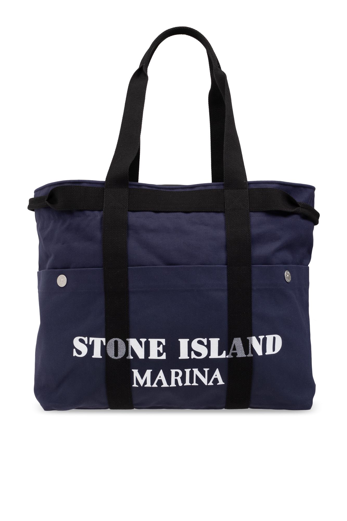 Stone Island 'Shopper' Bag From The 'Marina' Collection in Blue