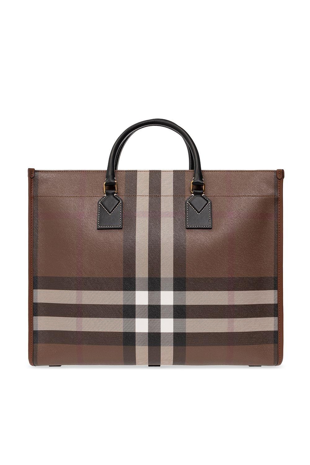 Burberry Medium Freya Tote in Brown Lyst